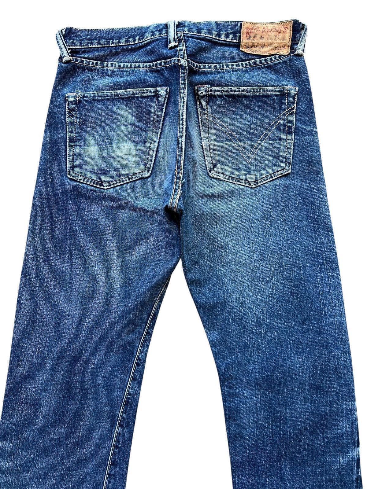 The Real McCoy's Vintage Real Mccoy Japan Selvedge Faded Denim Jeans 30x32 Size US 30 / EU 46 - 5 Thumbnail