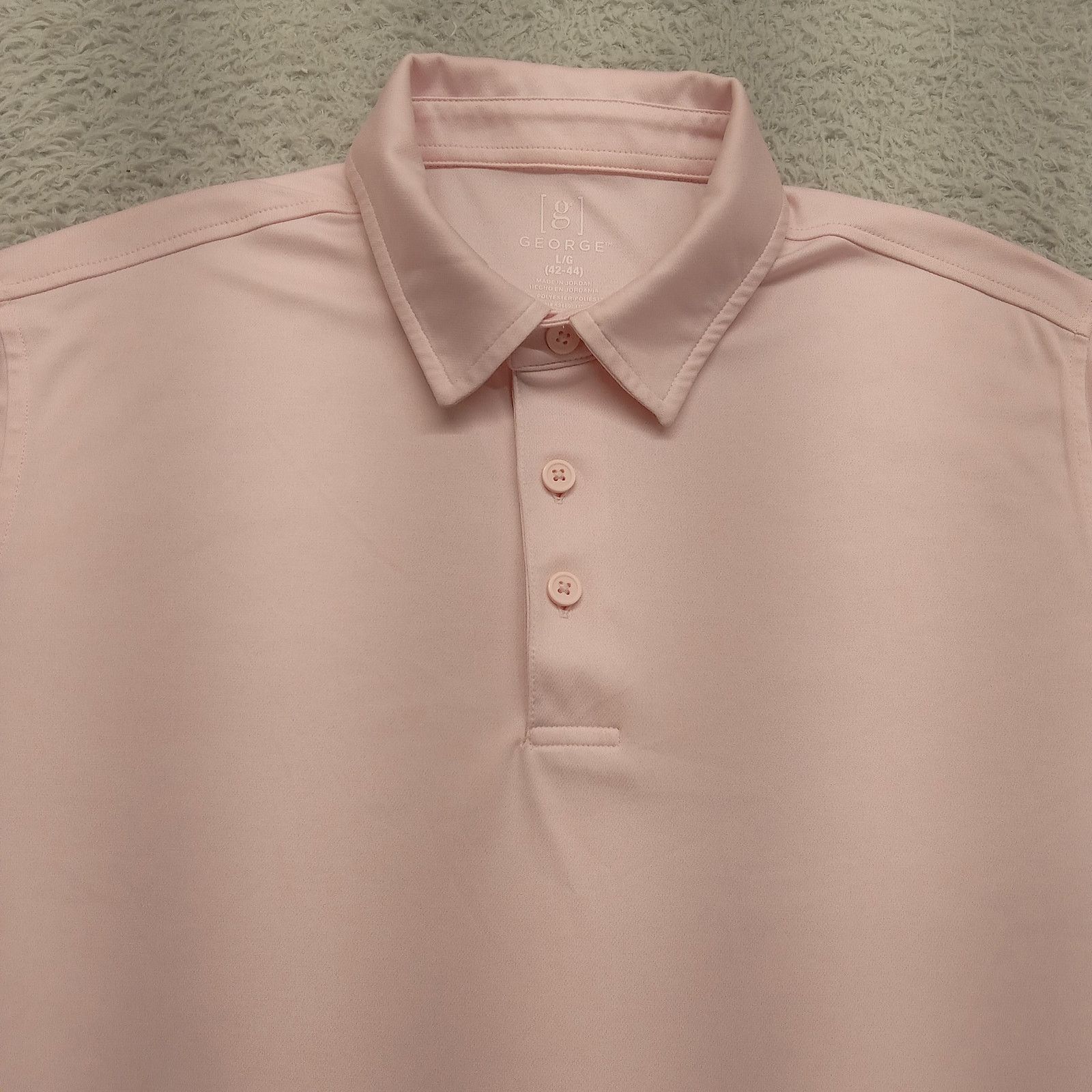 George George Polo Shirt L Men's Sportswear Pink 3 Button Size US L / EU 52-54 / 3 - 2 Thumbnail