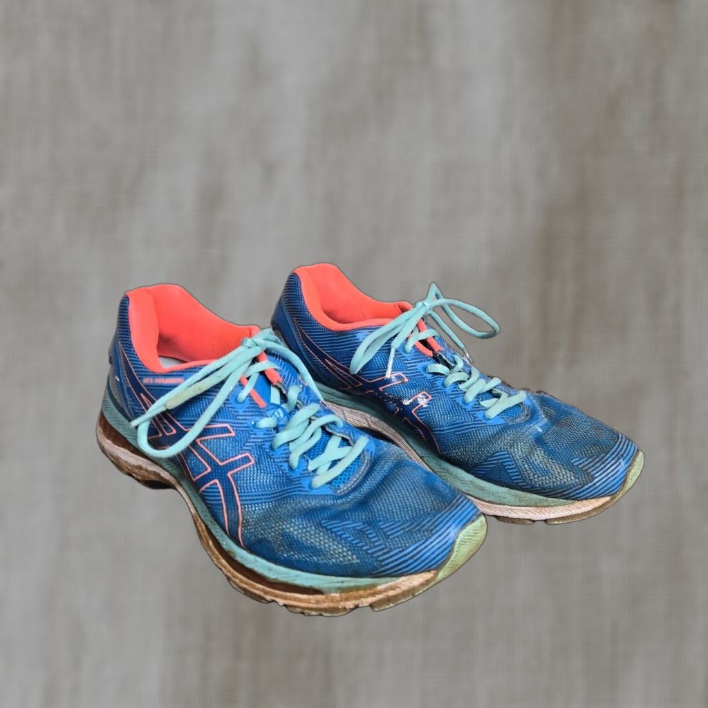 Asics ASICS Womens Gel Nimbus 19 Shoes Blue Running Shoes Lace Up Low Top Size 10 Womens Size L / US 10 / IT 46 - 1 Thumbnail