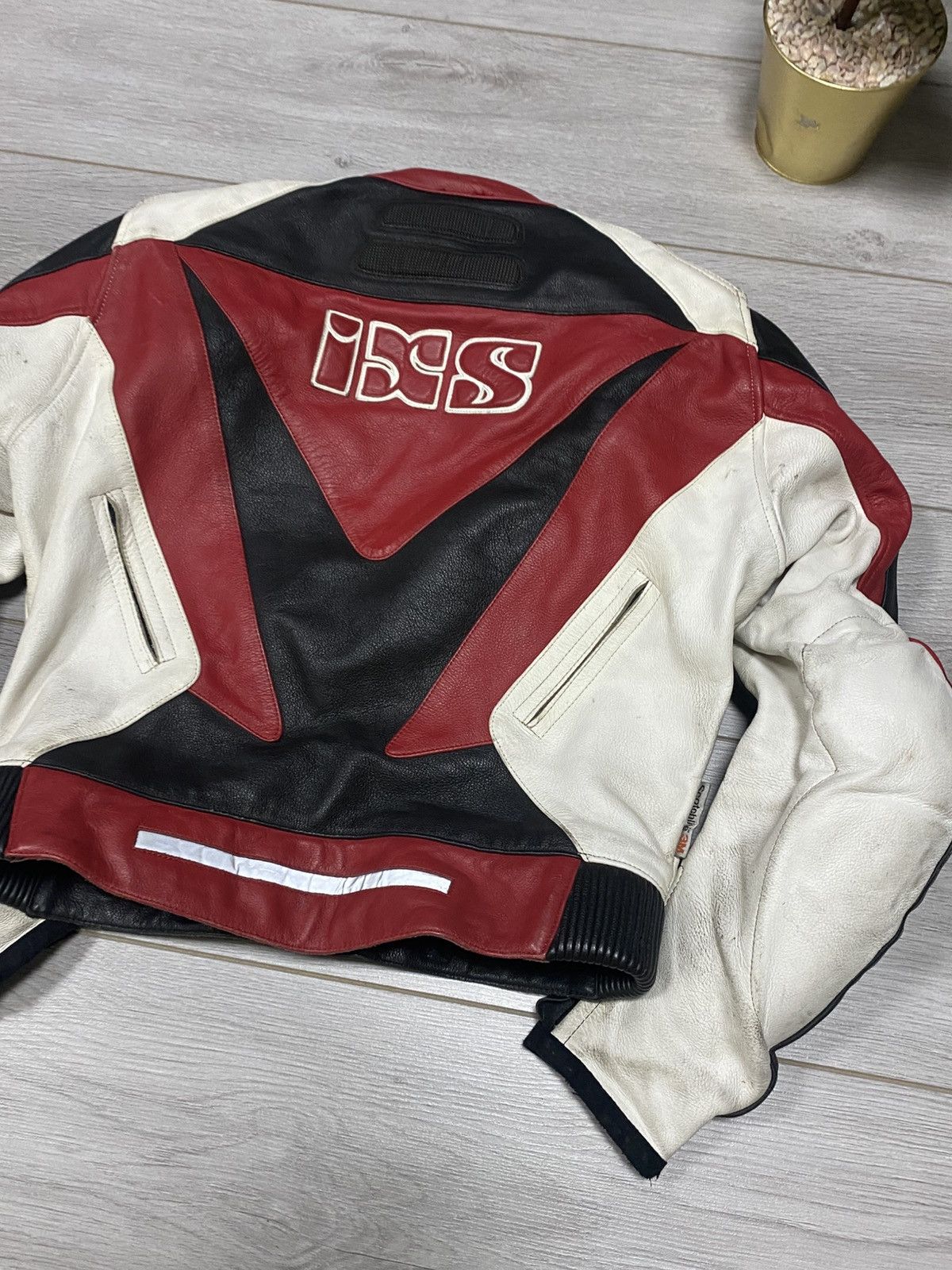 Other IXS leather vintage racing moto jacket protection Size US M / EU 48-50 / 2 - 12 Thumbnail
