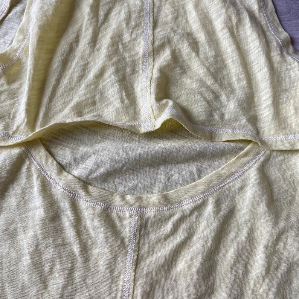 Free People Free People Yellow West Cost Surf Club Tank Top Size S / US 4 / IT 40 - 4 Thumbnail