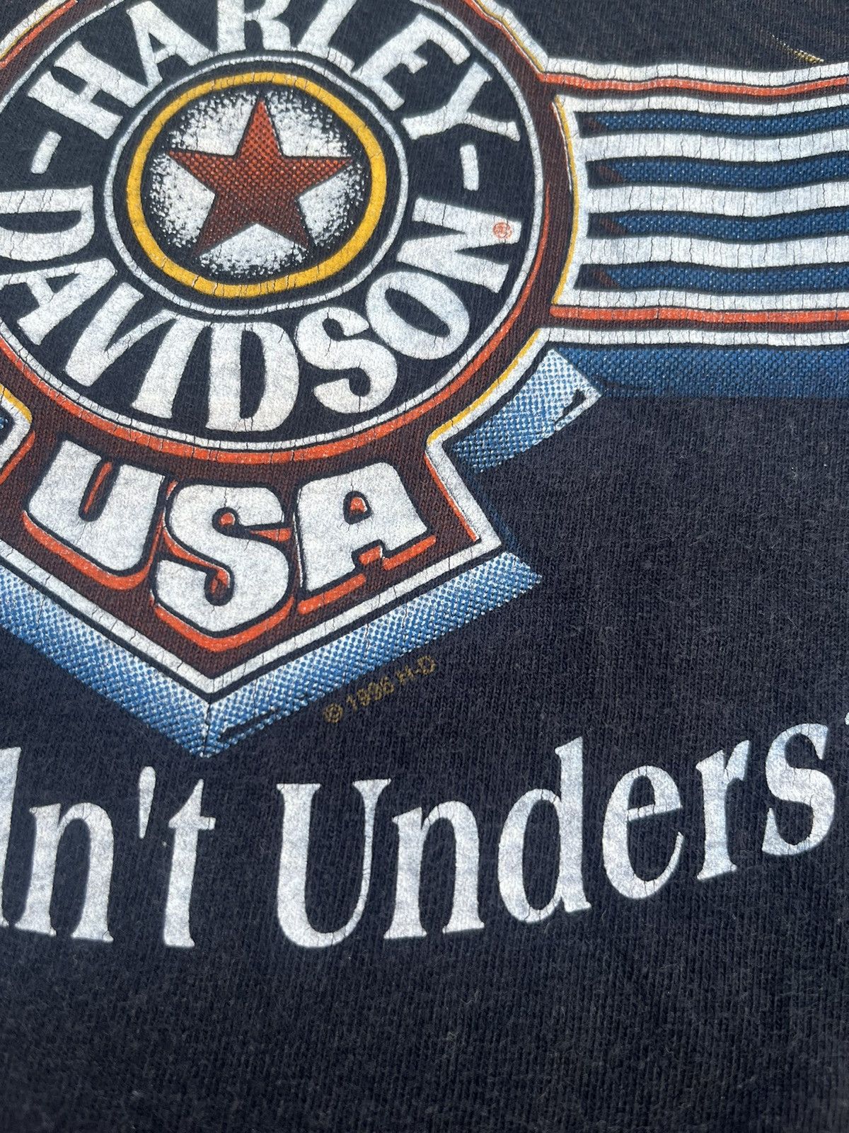 Harley Davidson × Vintage 1996 Harley Davidson single stitch tee Size US M / EU 48-50 / 2 - 4 Thumbnail