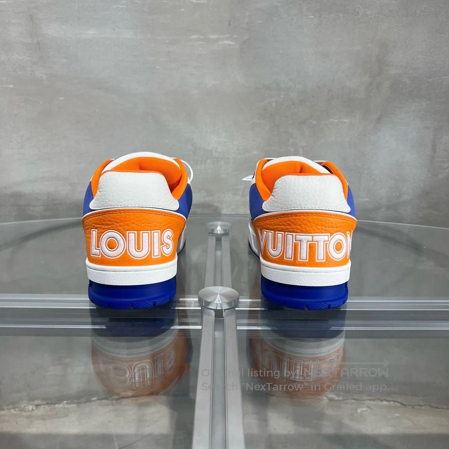 Louis Vuitton Louis Vuitton Trainer Velcro White Orange shoes Size US 6 / EU 39 - 6 Thumbnail