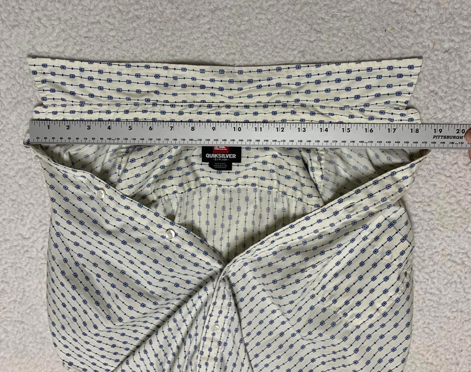 Quiksilver Quiksilver Men's Small Off-White Short Sleeve Shirt Size US S / EU 44-46 / 1 - 6 Thumbnail