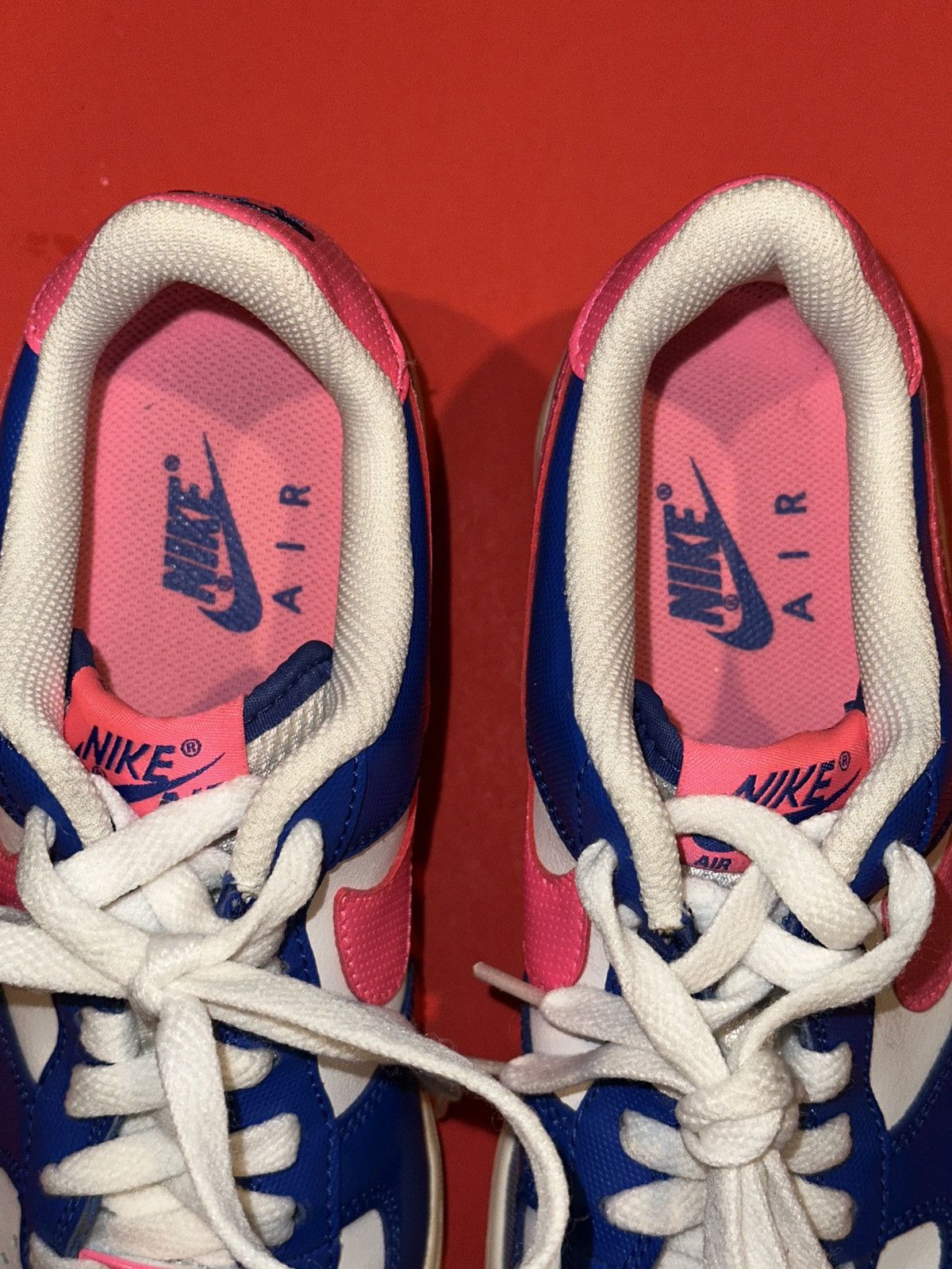 Nike NOS Vtg NIKE Air Force 1 AF-1 '82 Pink & Blue Deadstock 7M Size US 7 / EU 40 - 3 Thumbnail