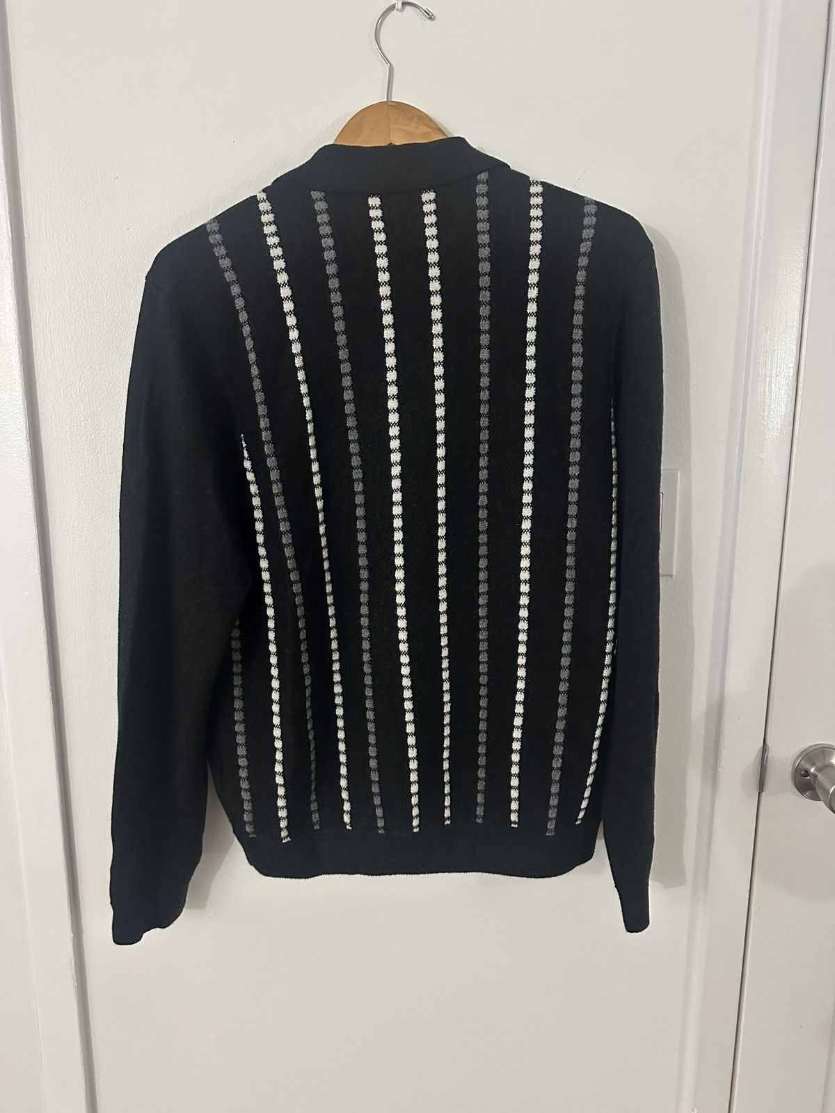 Aime Leon Dore Jacquard Stripe Polo zip up Cardigan Size US M / EU 48-50 / 2 - 2 Thumbnail