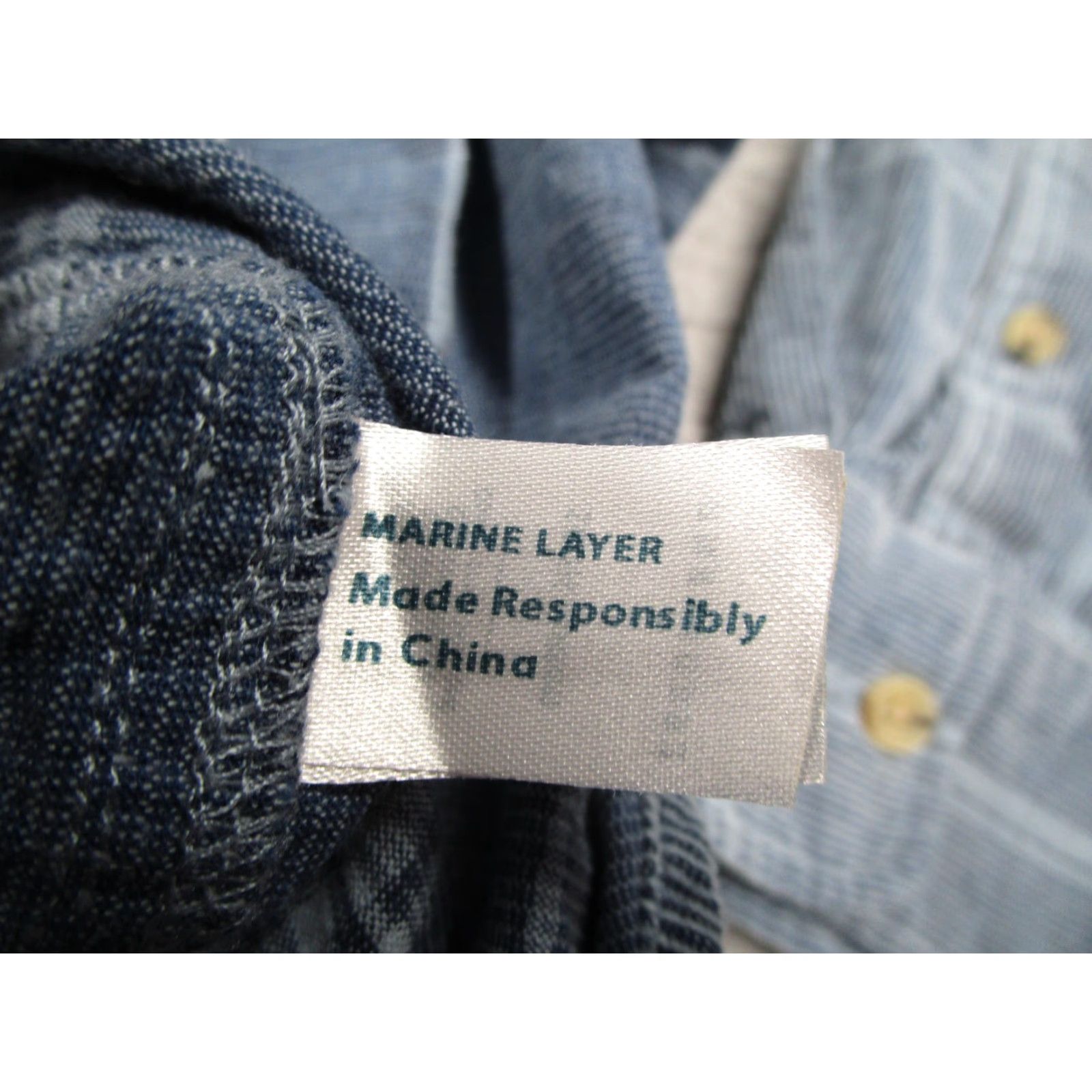 Marine Layer Marine Layer Shirt Mens Large Blue Corduroy Plaid Button Up Long Sleeve Casual Size US L / EU 52-54 / 3 - 3 Thumbnail