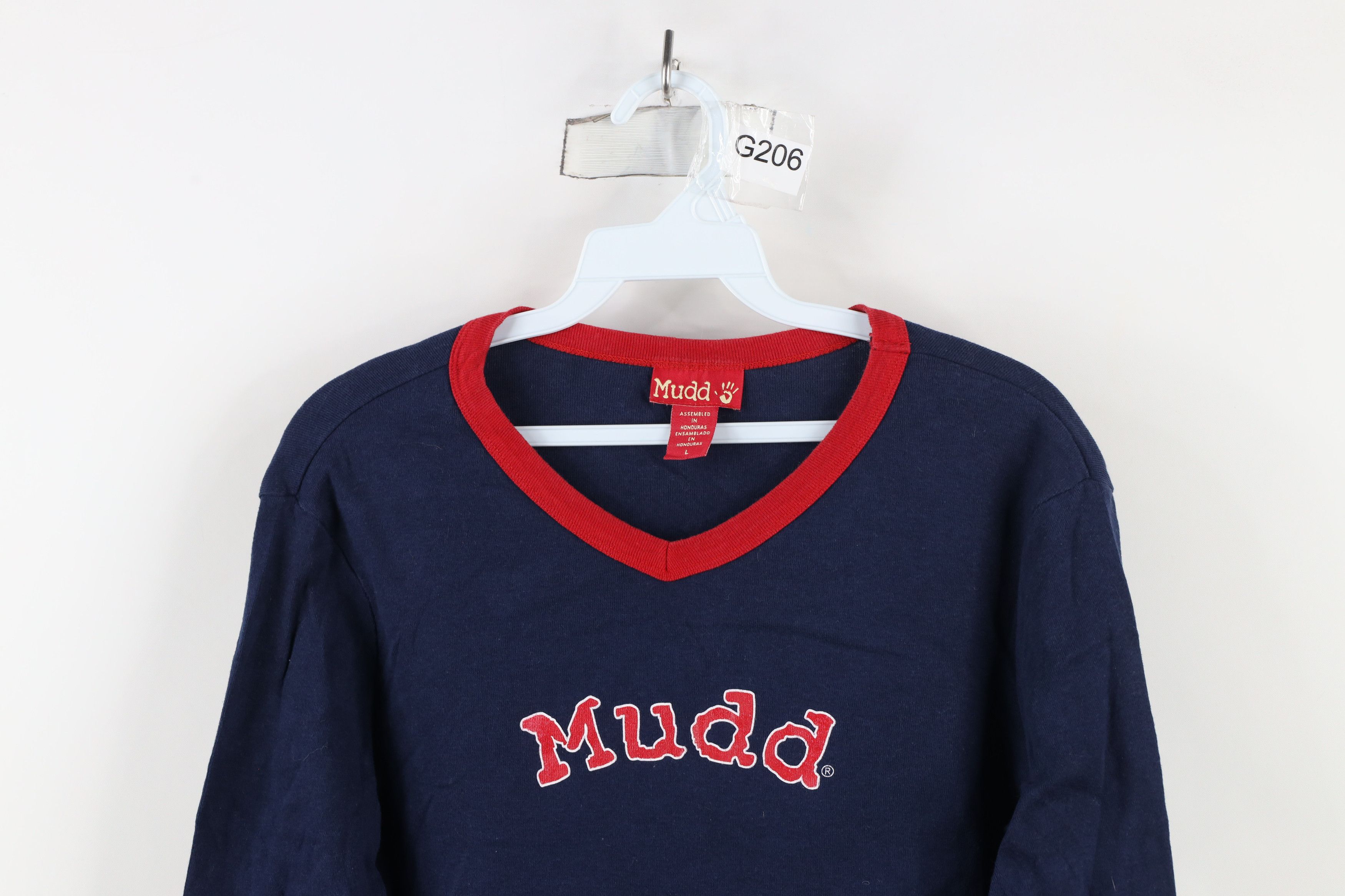 Vintage Vintage Y2K 90s Mudd Babydoll Cropped Long Sleeve T-Shirt Size L / US 10 / IT 46 - 2 Thumbnail