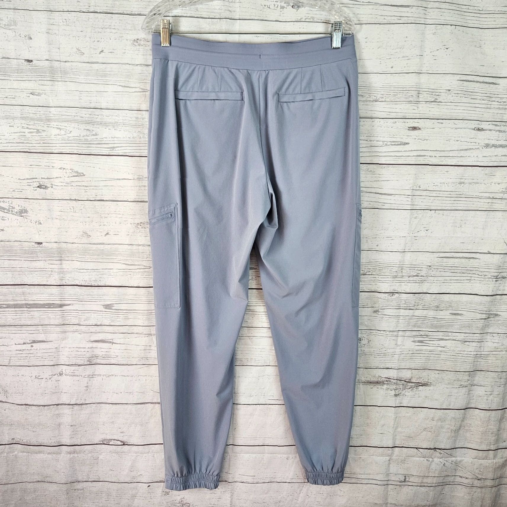 Athleta Athleta Womens Go Far Travel Pant Sz 10 Gray/Blue Drawstring High Rise Jogger Pants Women 10 Travel Size 32" / US 10 / IT 46 - 3 Thumbnail