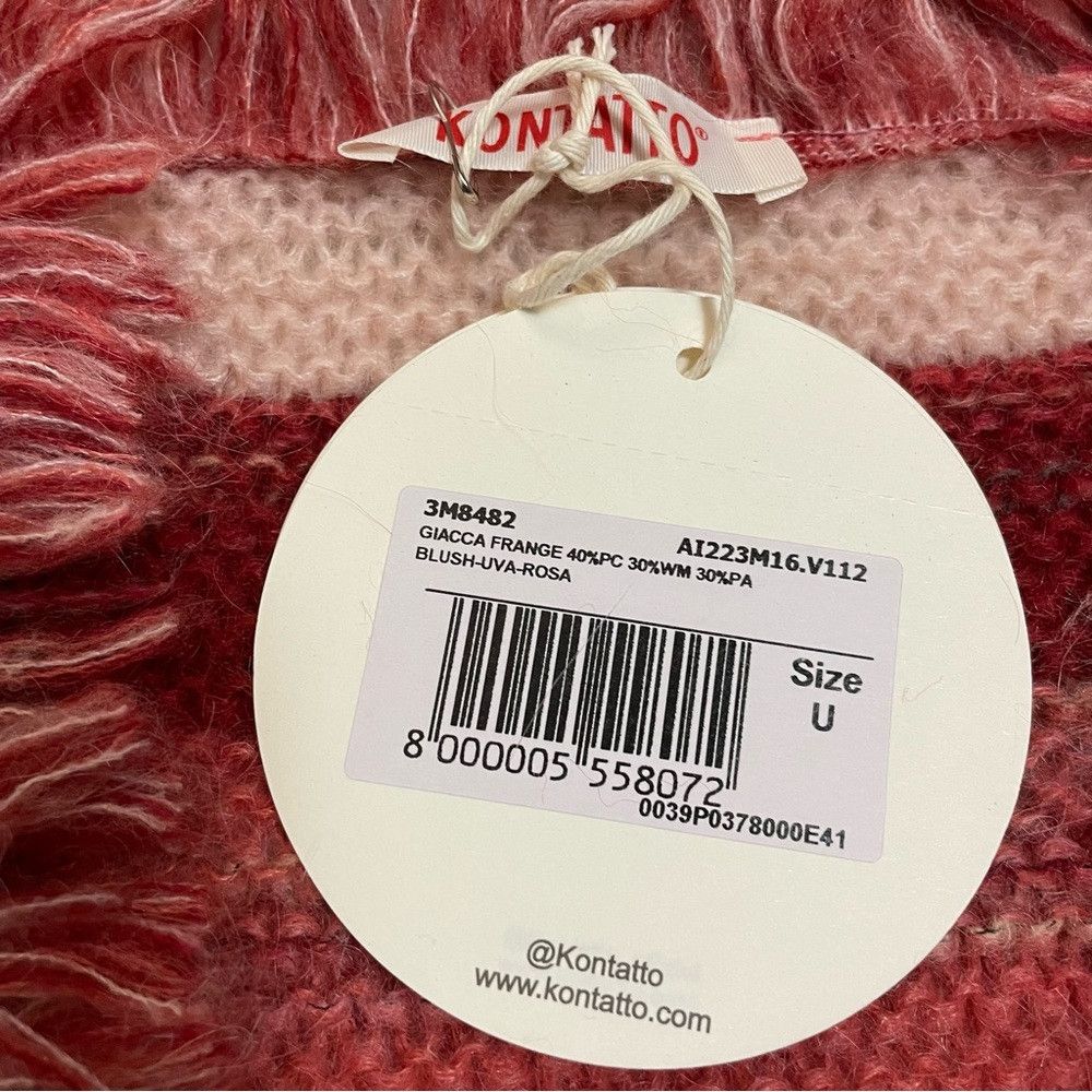 Other NWT New $146 Kontatto Mohair Open Front Fringe Cardigan Mad Size M / US 6-8 / IT 42-44 - 7 Thumbnail