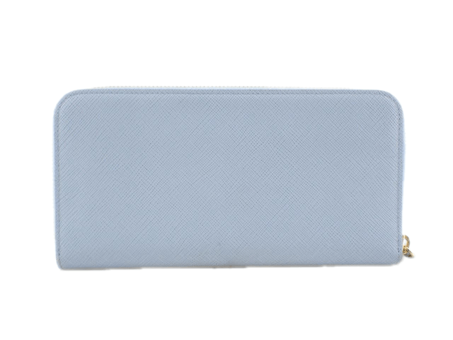 Prada Prada Zippy Saffiano Leather Light Blue Wallet Size ONE SIZE - 2 Thumbnail