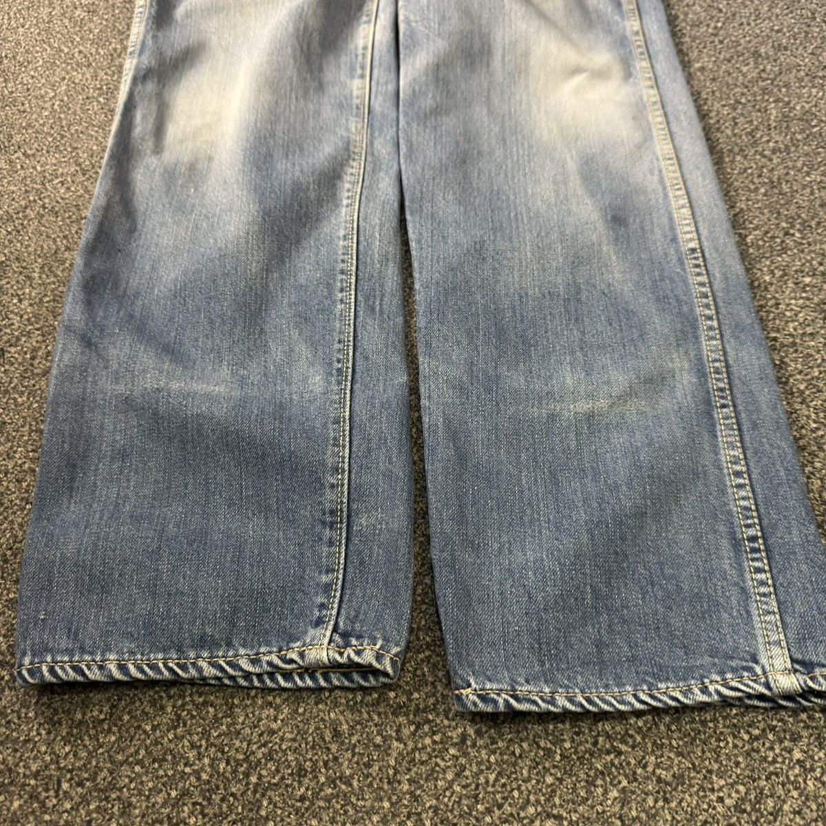 Japanese Brand Rare Vintage 70s Overall Houston Carpenter Washed Denim Size US 32 / EU 48 - 9 Thumbnail