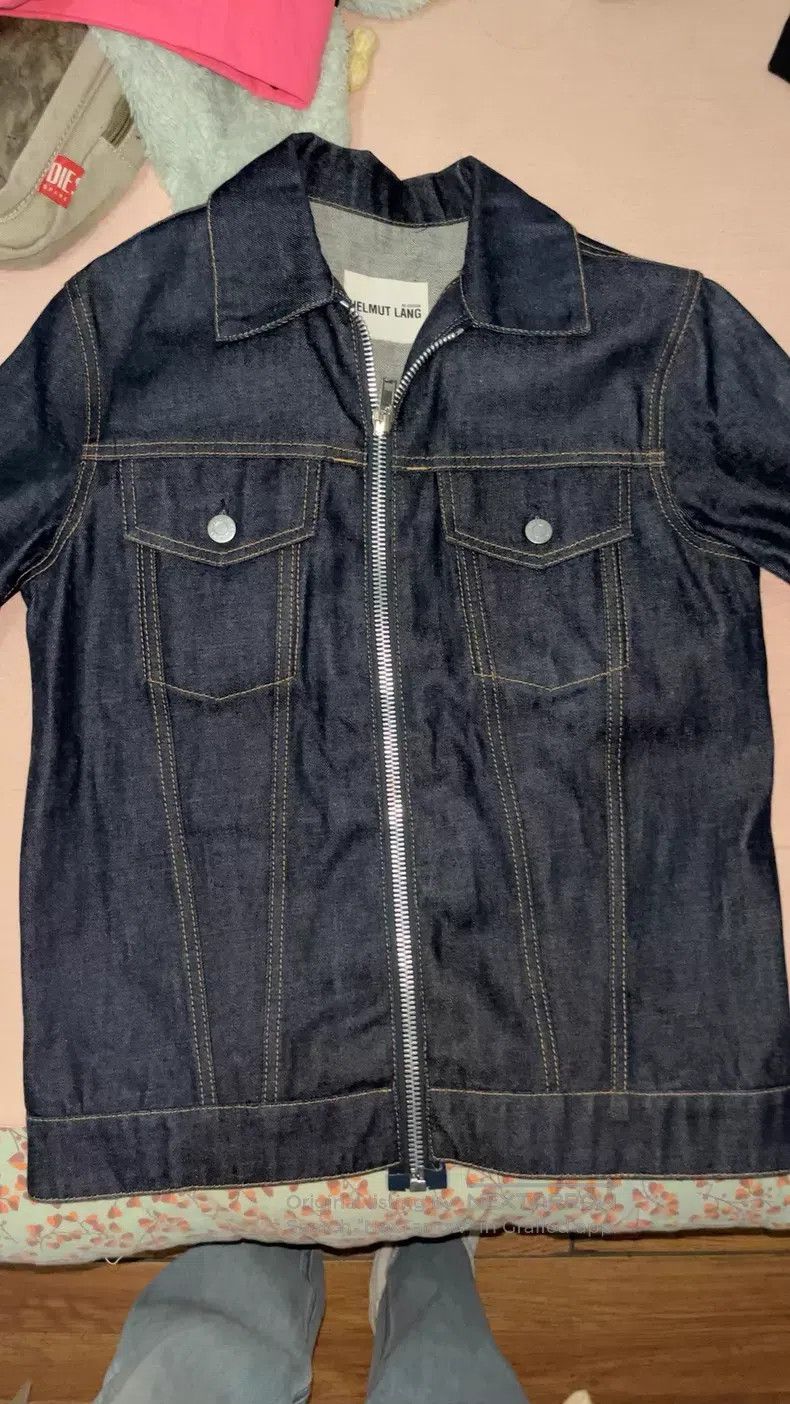 Helmut Lang Helmut Lang Zipper denim jacket Size S / US 4 / IT 40 - 1 Thumbnail