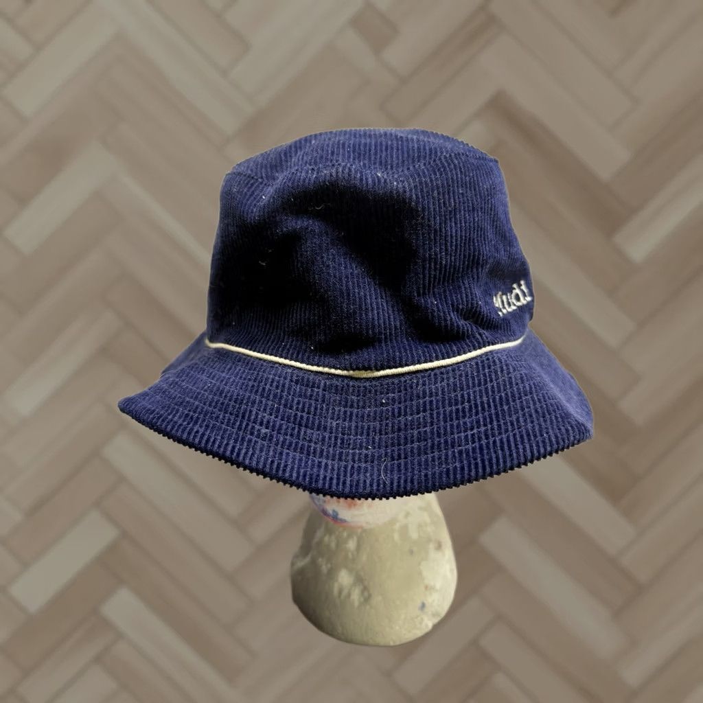 Vintage VINTAGE Mudd Bucket Hat Blue Corduroy Embroidered Dragonfly 90s Y2K Women Size ONE SIZE - 1 Thumbnail