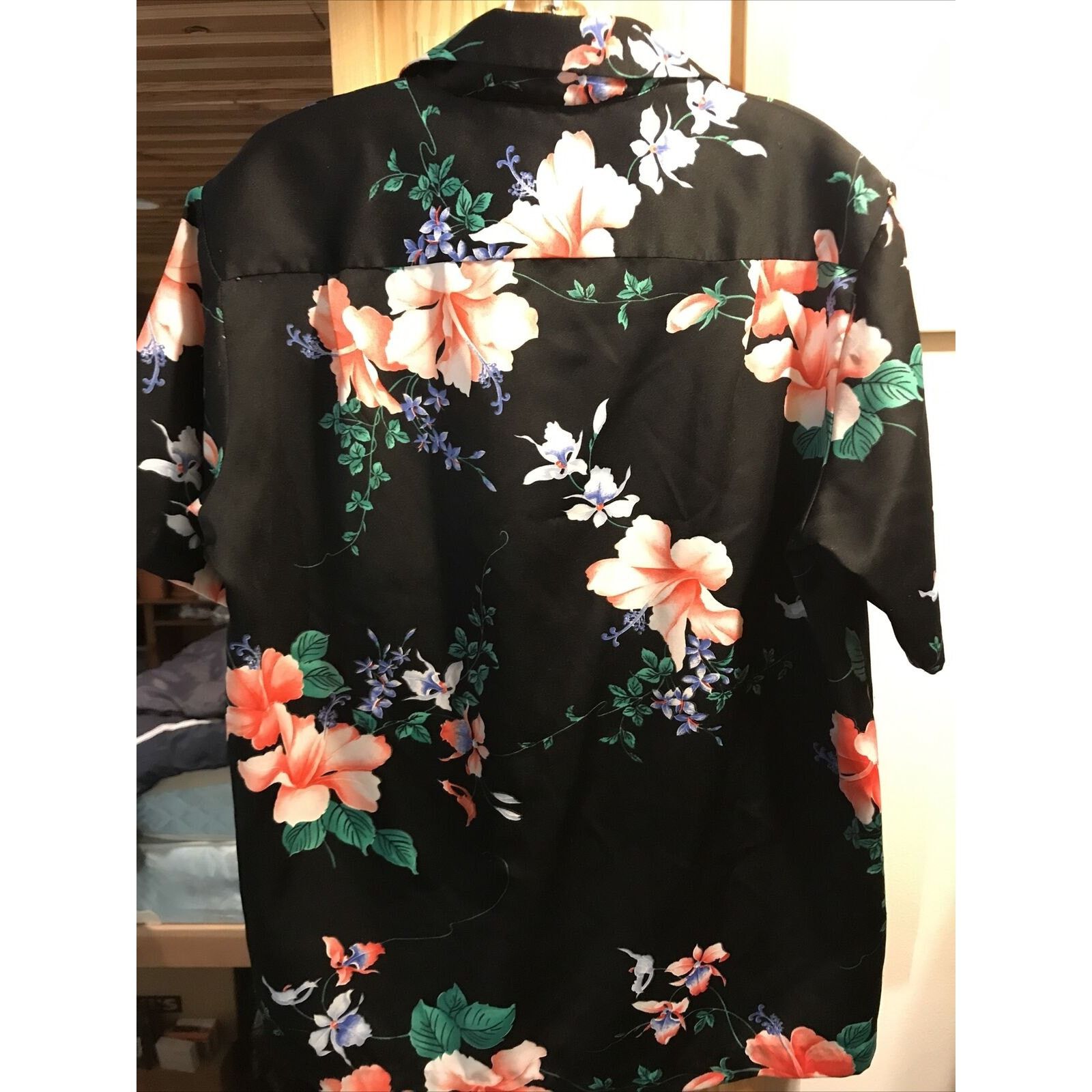 Other Hawaii Nei Honolulu Vintage Men’s L Black Floral SS Shirt Size US L / EU 52-54 / 3 - 9 Thumbnail
