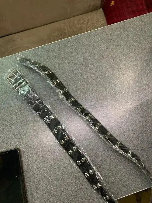 Other Black Color Star Eye Rivet Belt Size ONE SIZE - 8 Thumbnail