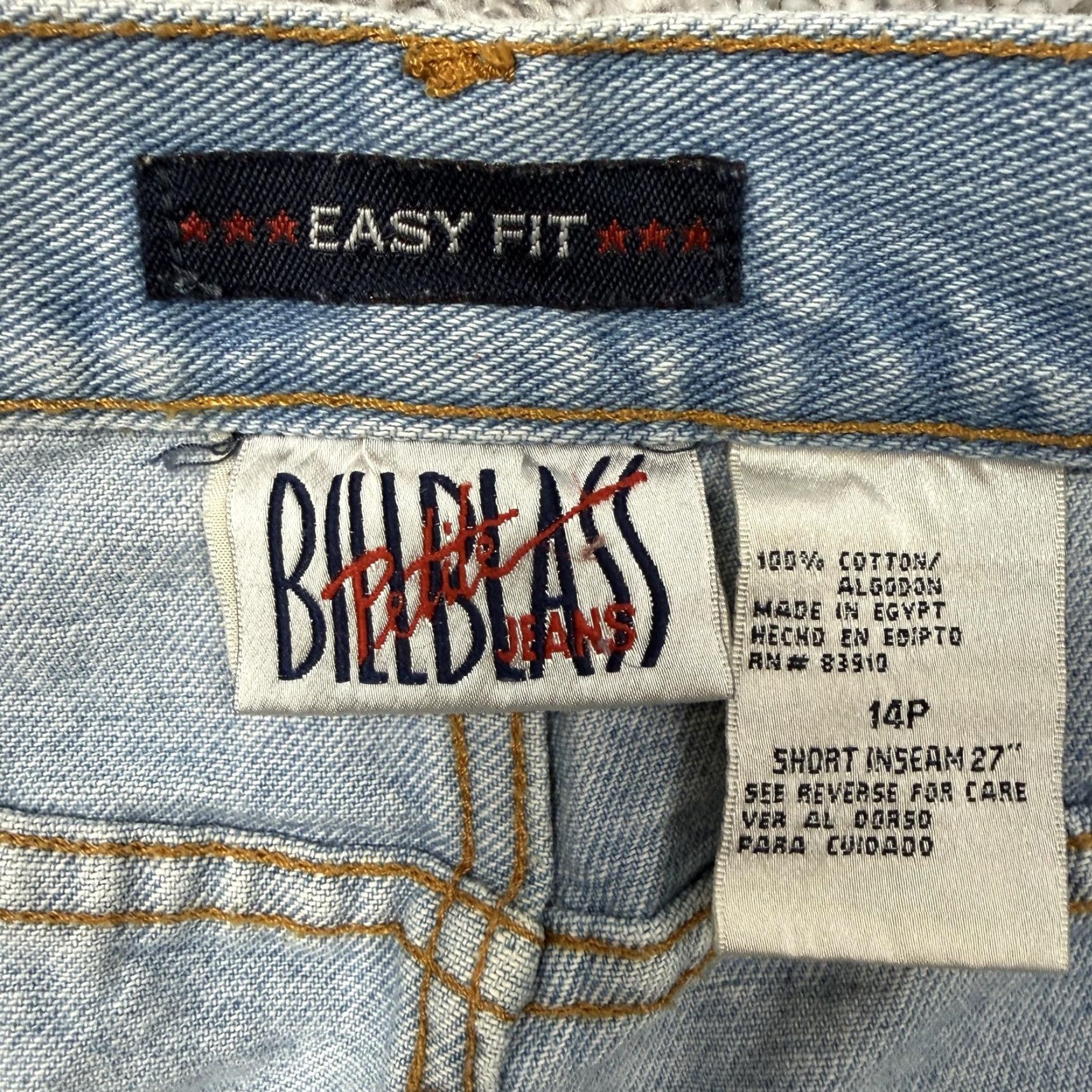 Bill Blass VINTAGE Bill Blass Jeans Womens 14P 32x25 Blue High Rise Relaxed Mom Denim Size 36" / US 14 / IT 50 - 7 Thumbnail
