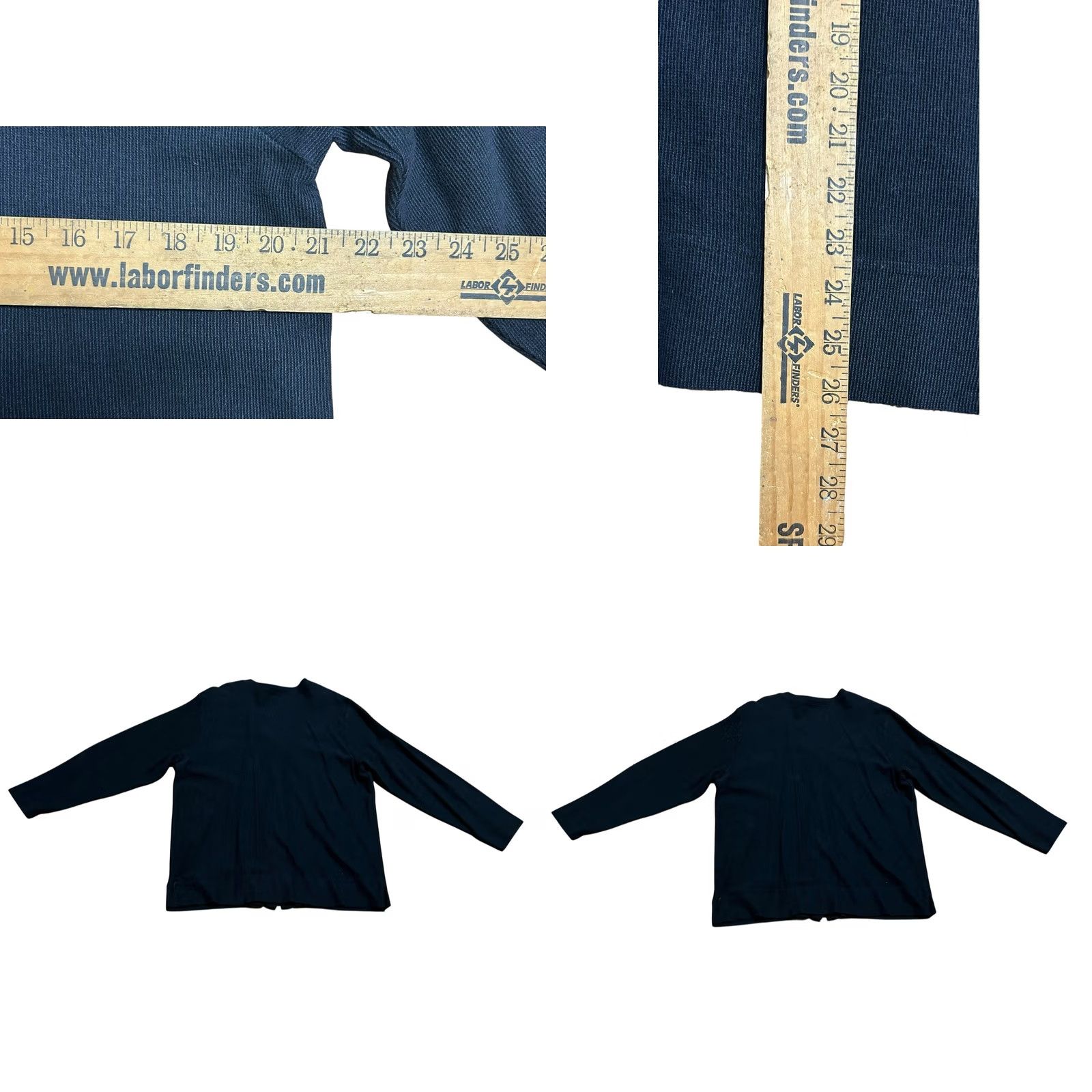 Vintage VINTAGE L.L.Bean Cardigan Sweater Woman Black Petite Large Button Up 90s Y2K Knit Size L / US 10 / IT 46 - 8 Thumbnail