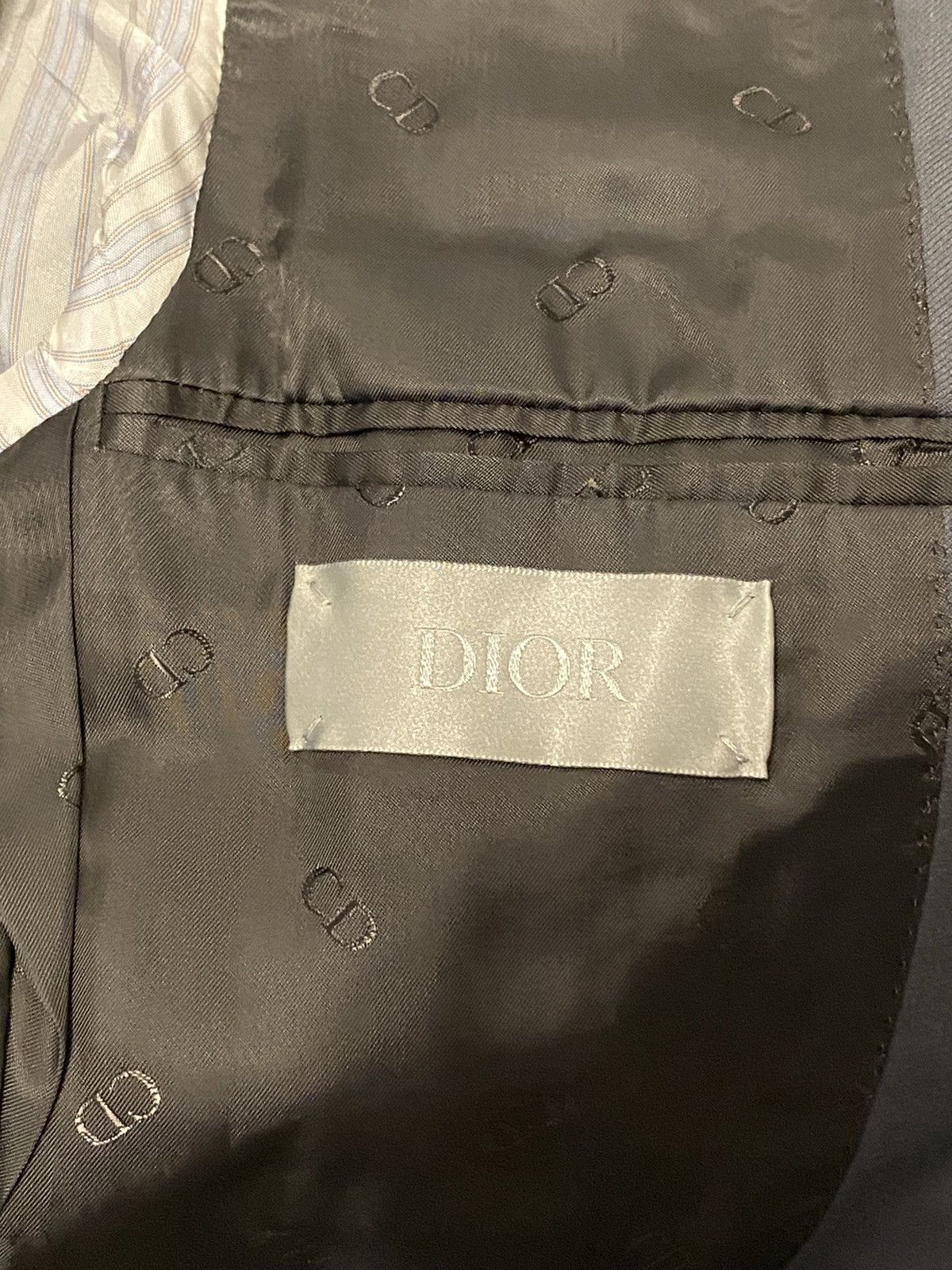 Dior Dior oblique strap grey wool blazer jacket 46 Size 46R - 7 Thumbnail