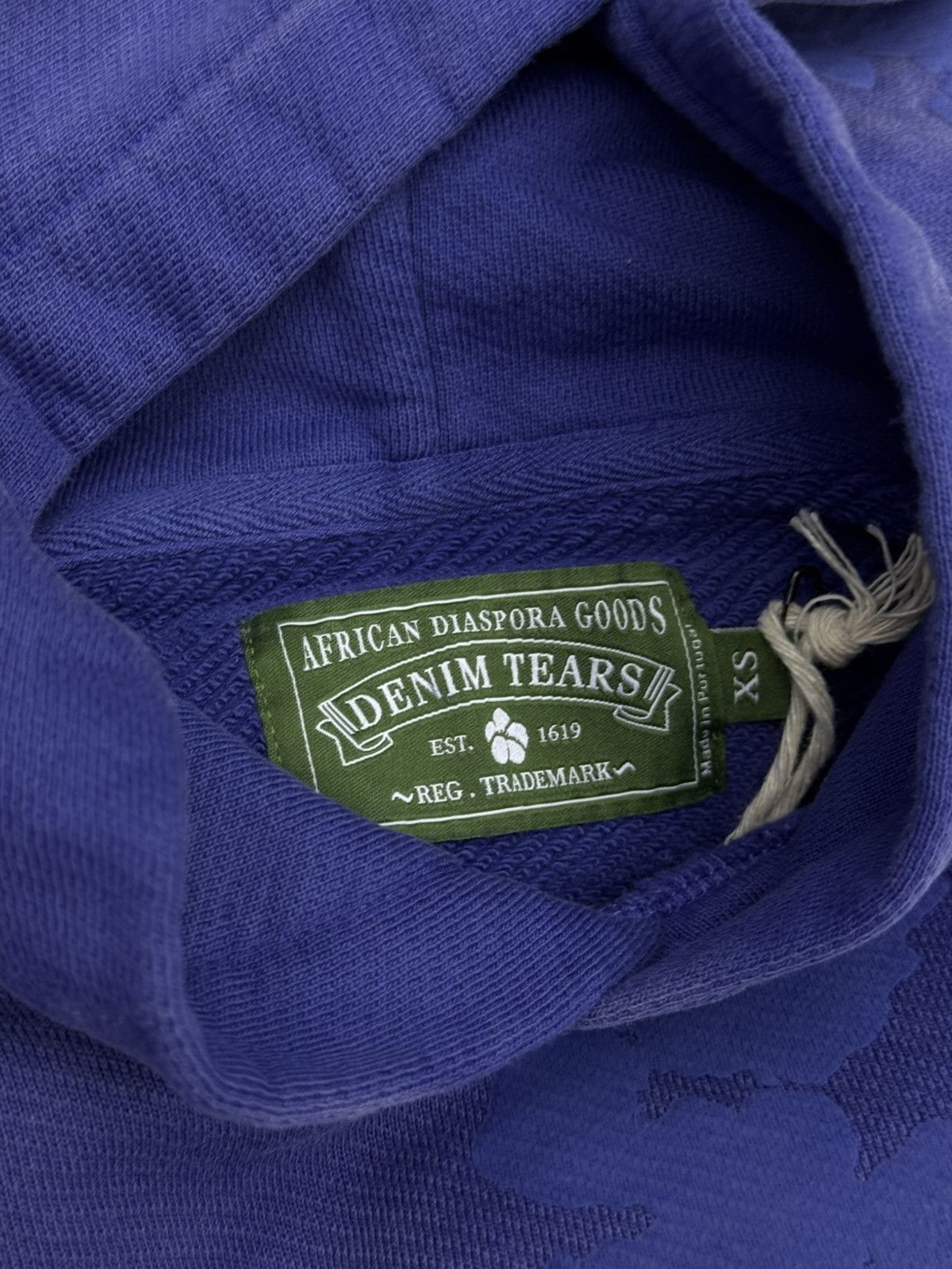DENIM TEARS Denim Tears BLUE 2025 Cotton Wreath Hoodie XS (NEW) Size US XS / EU 42 / 0 - 5 Thumbnail