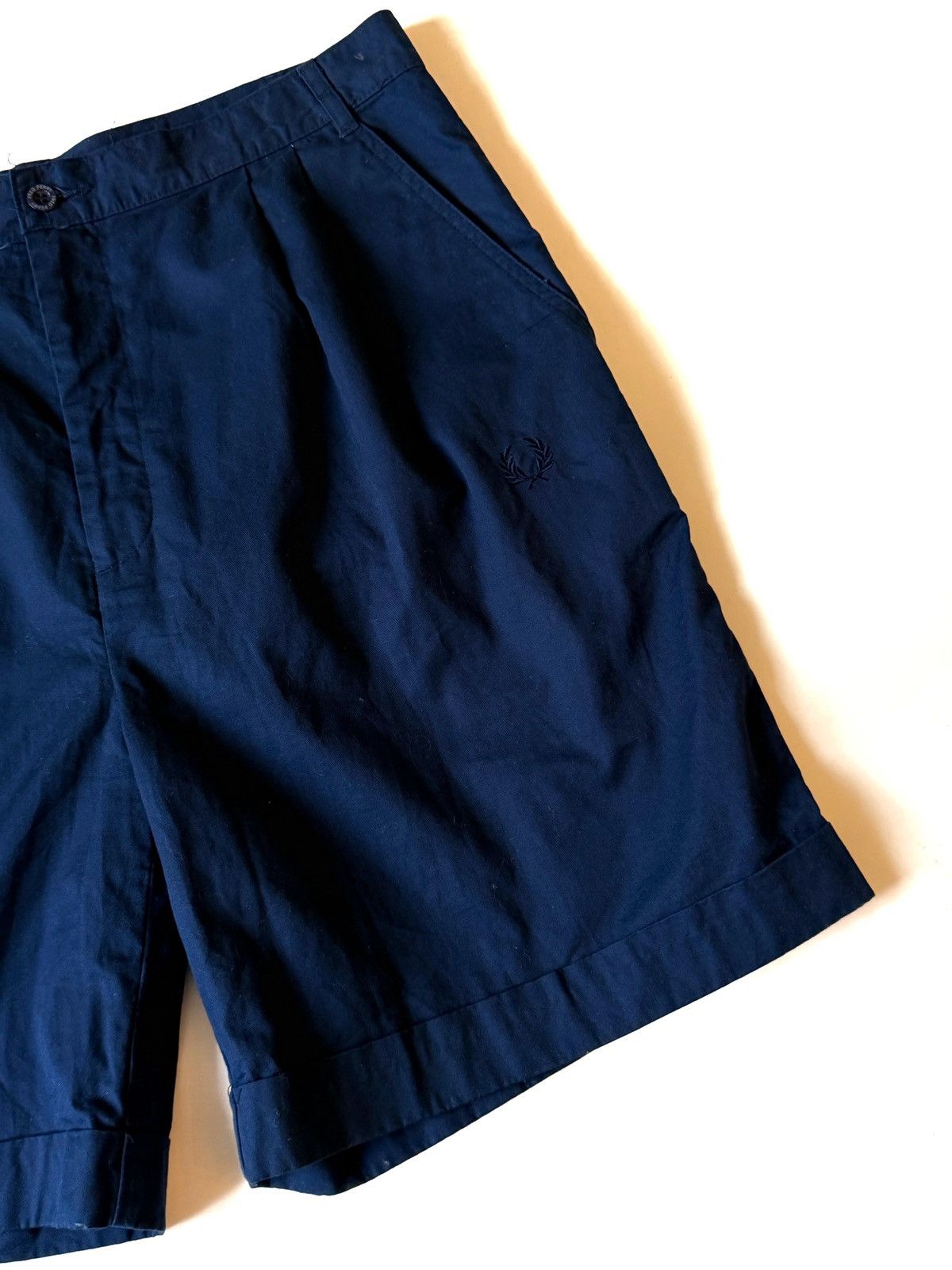 Fred Perry Fred Perry Men Blue Vintage Chino Shorts Size 34/L Logo Size US 34 / EU 50 - 3 Thumbnail