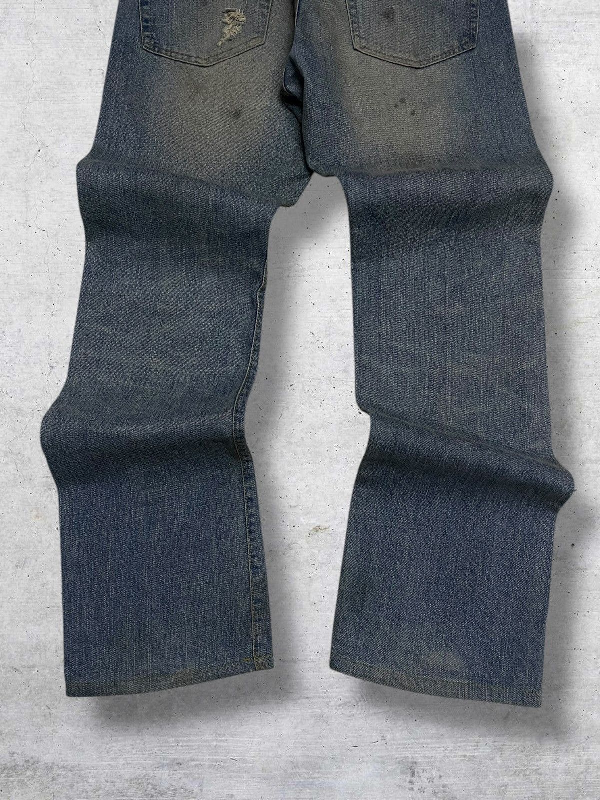 If Six Was Nine VINTAGE NANO UNIVERSE JAPAN DESIGNER MUDWASH RIPPED DENIM Size US 32 / EU 48 - 10 Thumbnail