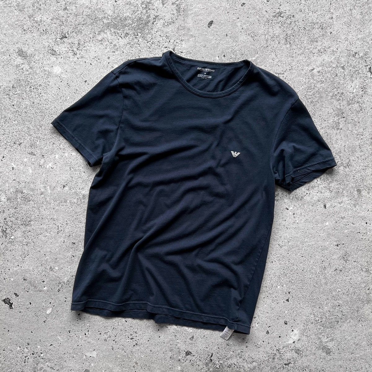 Armani × Emporio Armani Emporio Armani EA7 Mens Blue SS Solid Pattern Cotton T-Shirt Size US M / EU 48-50 / 2 - 1 Thumbnail