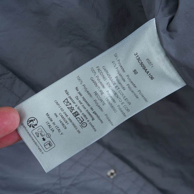 Dior Dior Gray Quilted Logo Jacket Size 50-2506 Size US L / EU 52-54 / 3 - 5 Thumbnail