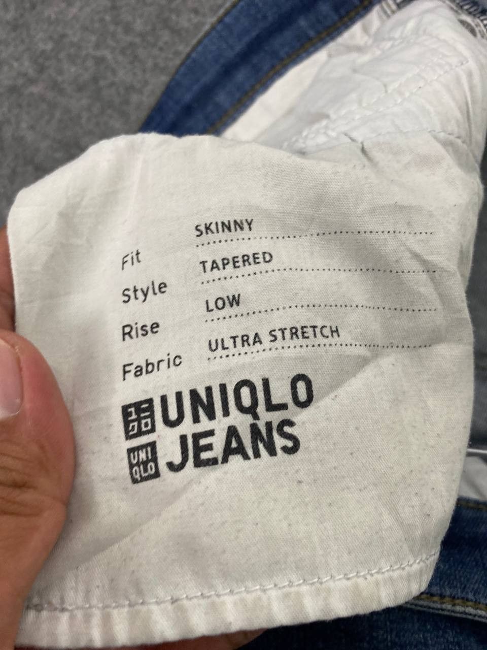 Japanese Brand uniqlo ultra stretch skinny tapered distressed denim Size US 34 / EU 50 - 12 Thumbnail