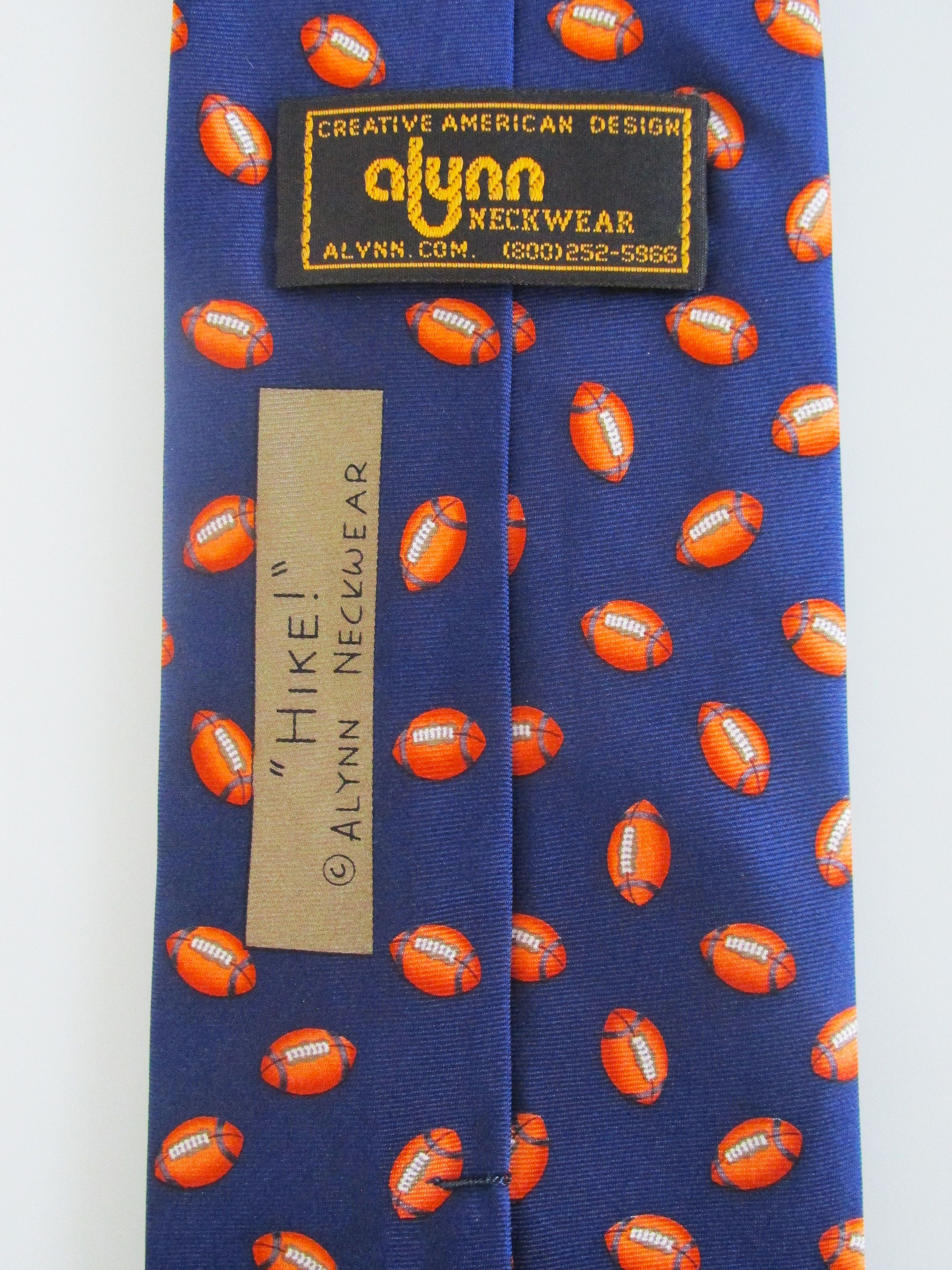 Other Alynn Football Men's Silk Tie Size ONE SIZE - 4 Thumbnail