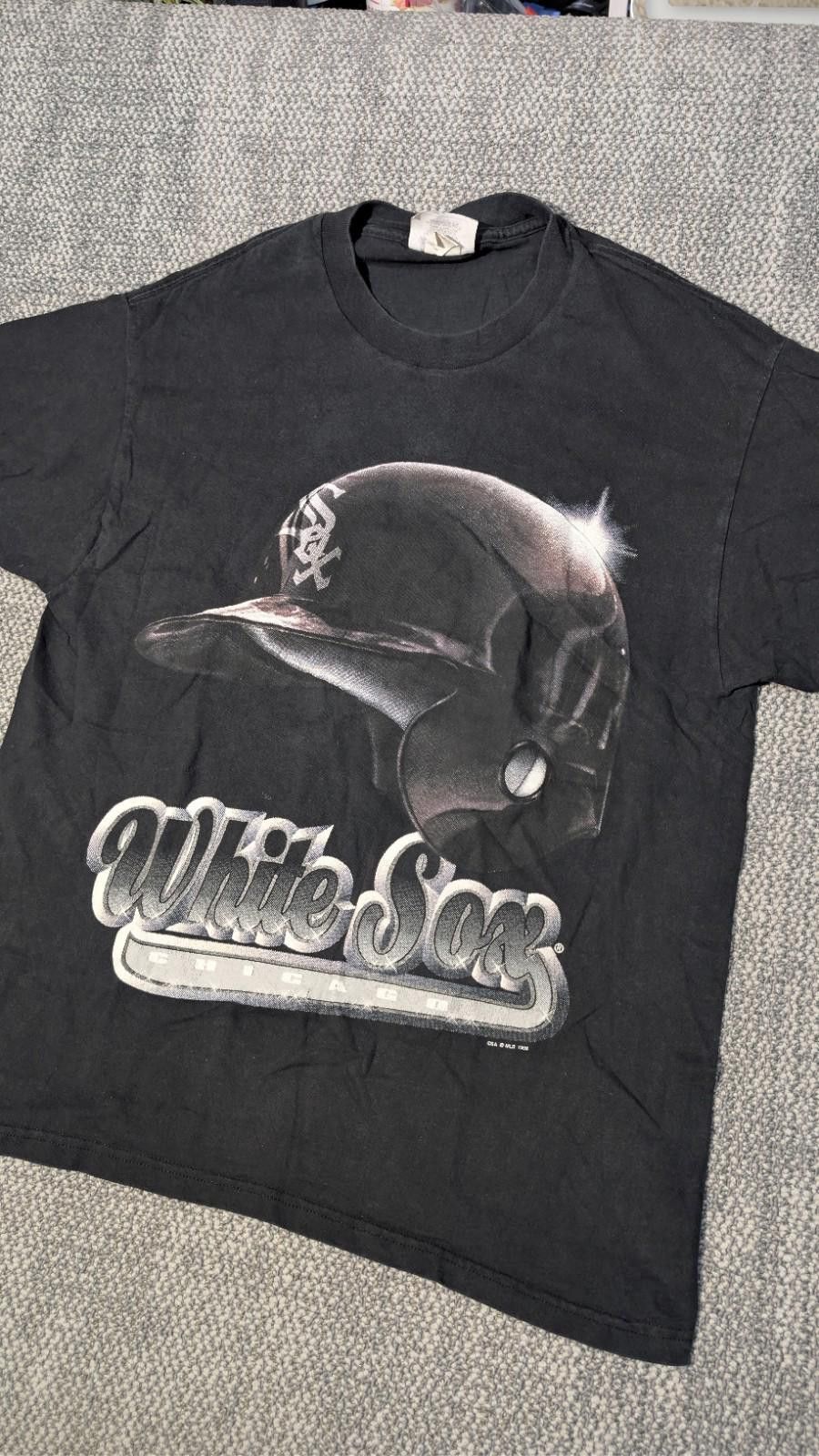 Salem Sportswear Vintage 1998 Chicago White Sox Helmet Black Shirt CSA MLB L Size ONE SIZE - 6 Thumbnail