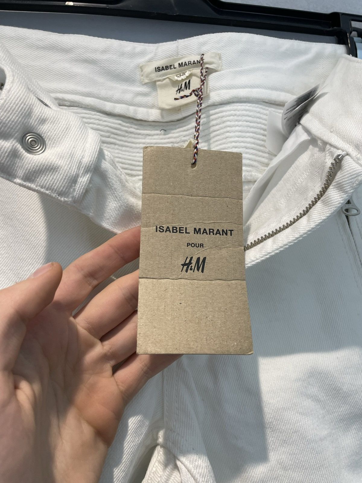 H&M × Isabel Marant H&M x Isabel Marant biker white jeans Size US 32 / EU 48 - 10 Thumbnail