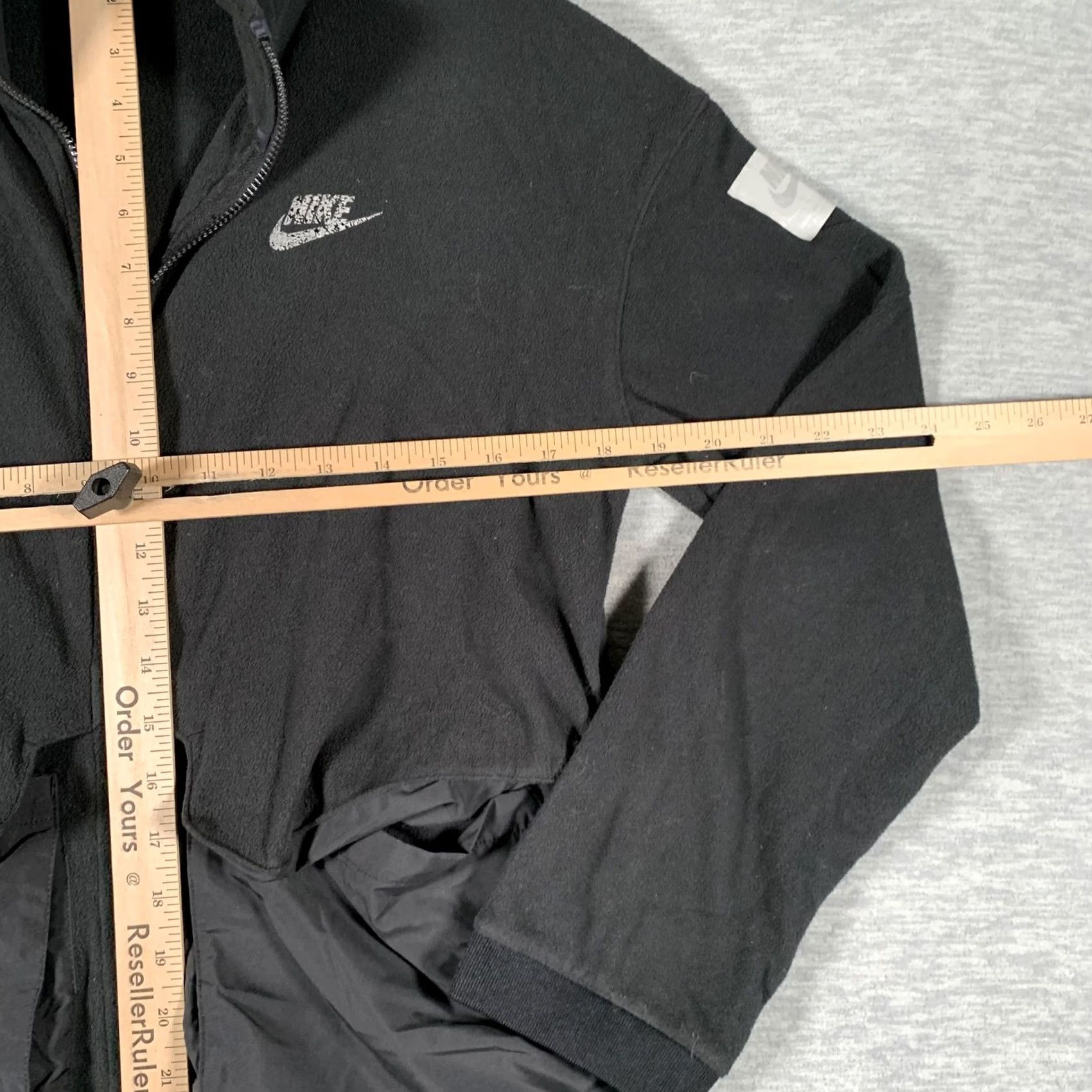 Nike Nike Jacket Womens XL Black Fleece Full Zip Utility Pockets Stand Collar Nylon Size XL / US 12-14 / IT 48-50 - 7 Thumbnail