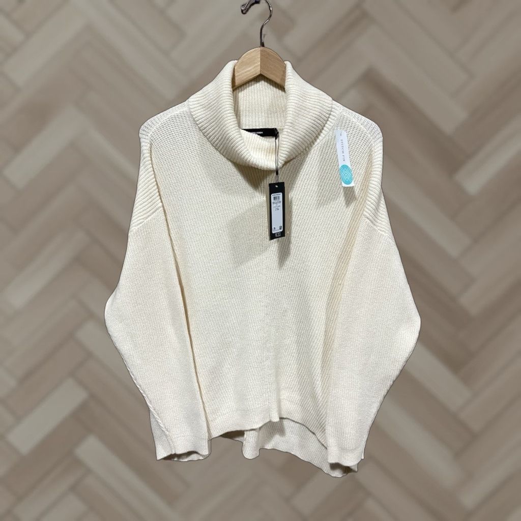 Vintage Vero Moda Knit Sweater Cowl Neck Beige NWT Womens 2X Plus Pullover Knit Long Sleeve | Beige Size XXL / US 16-18 / IT 52-54 - 1 Thumbnail