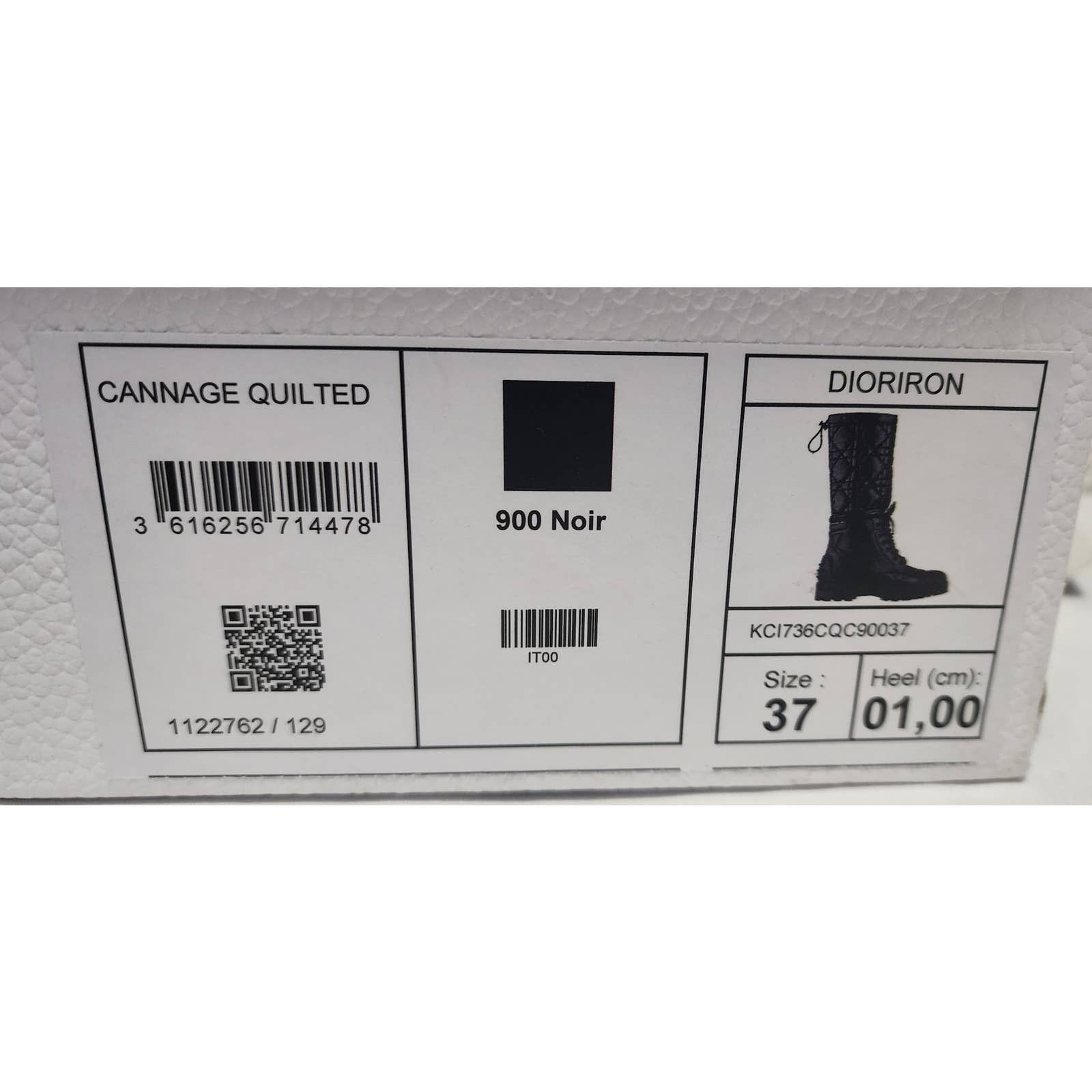 Dior DIOR Cannage Quilted Combat Boots Shoes dust bag Sz 37 US 7 Size US 7 / IT 37 - 10 Thumbnail