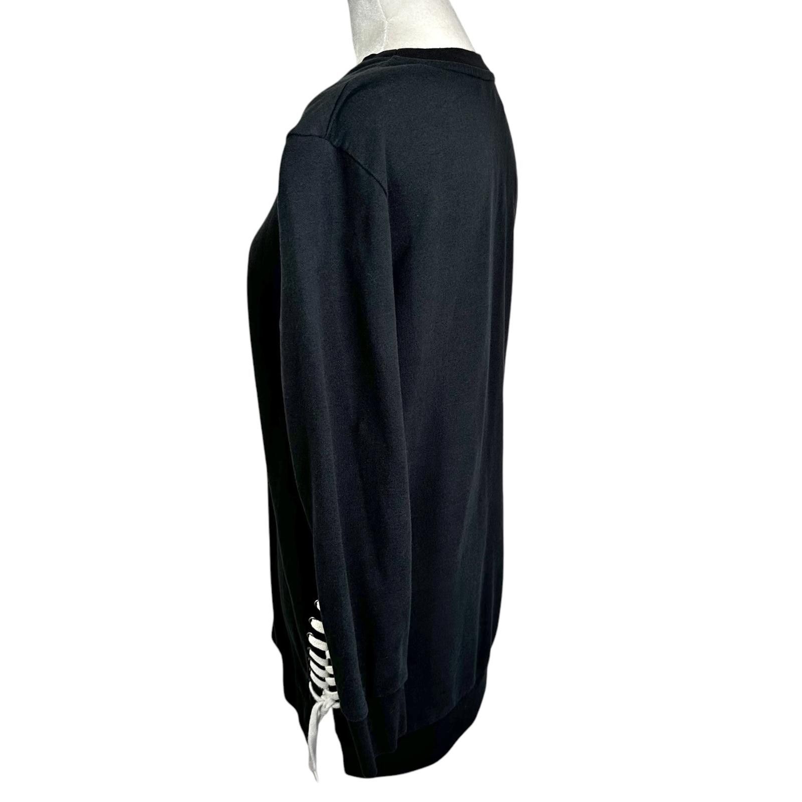 Allsaints AllSaints Lace-Up Crewneck Sweatshirt Black Women’s Size S Size S / US 4 / IT 40 - 5 Thumbnail