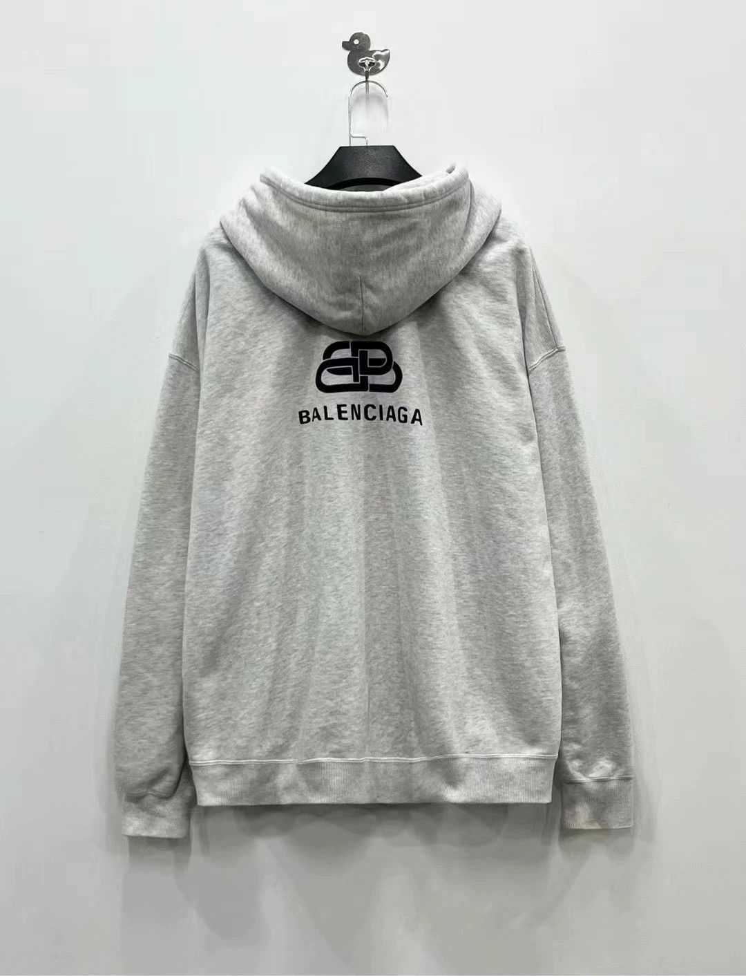 Balenciaga Balenciaga Gray Logo Zip Hoodie - dmc Size US S / EU 44-46 / 1 - 1 Thumbnail