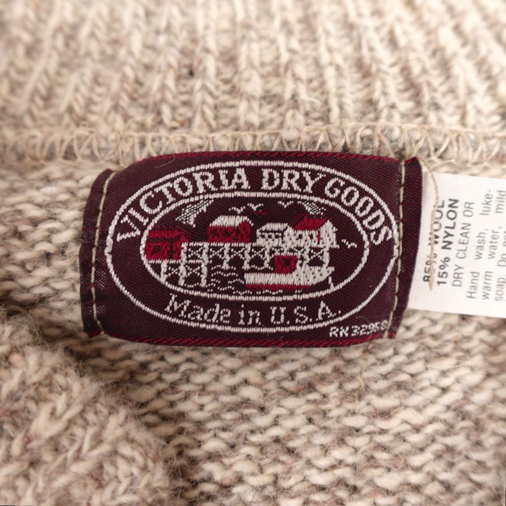 Vintage VINTAGE Victoria Dry Goods Sweater Mens L Brown Chunky Knit Henley USA Made Size US L / EU 52-54 / 3 - 2 Thumbnail