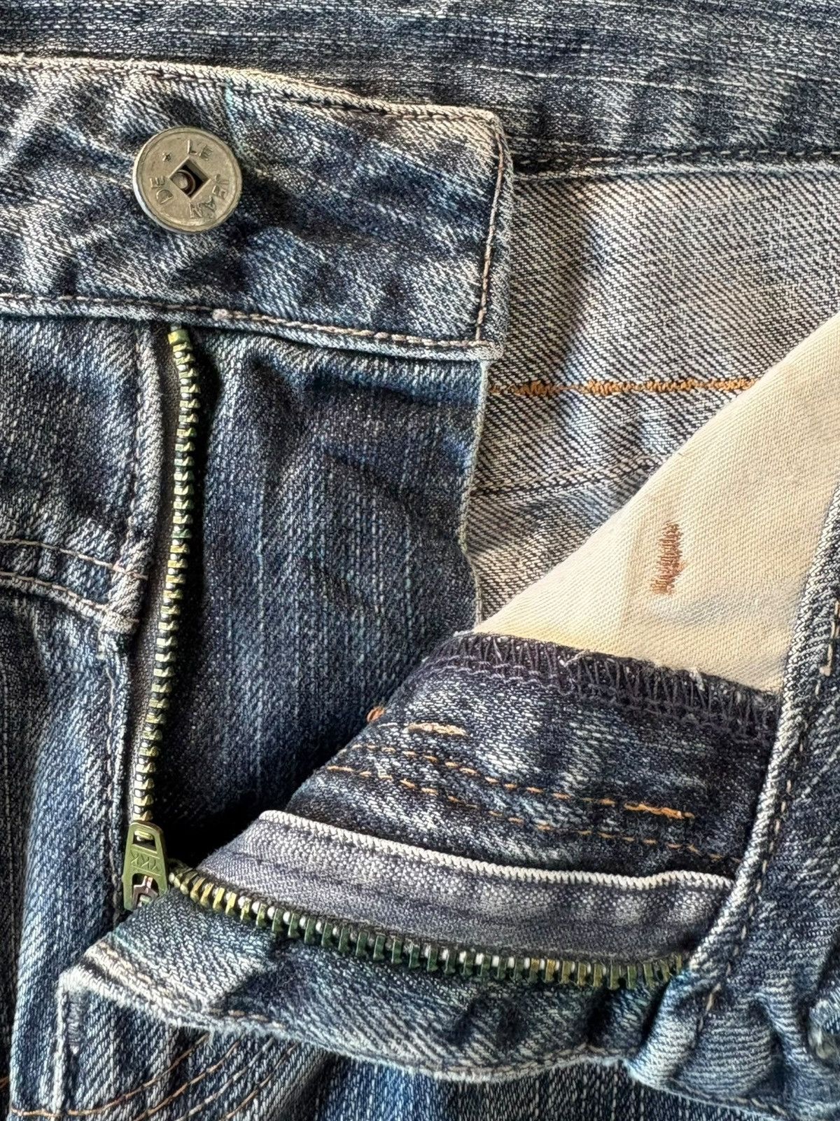 Marithe + Francois Girbaud Vintage Marithe Francois Girbaud Faded Distresses Jeans Size 31" - 4 Thumbnail