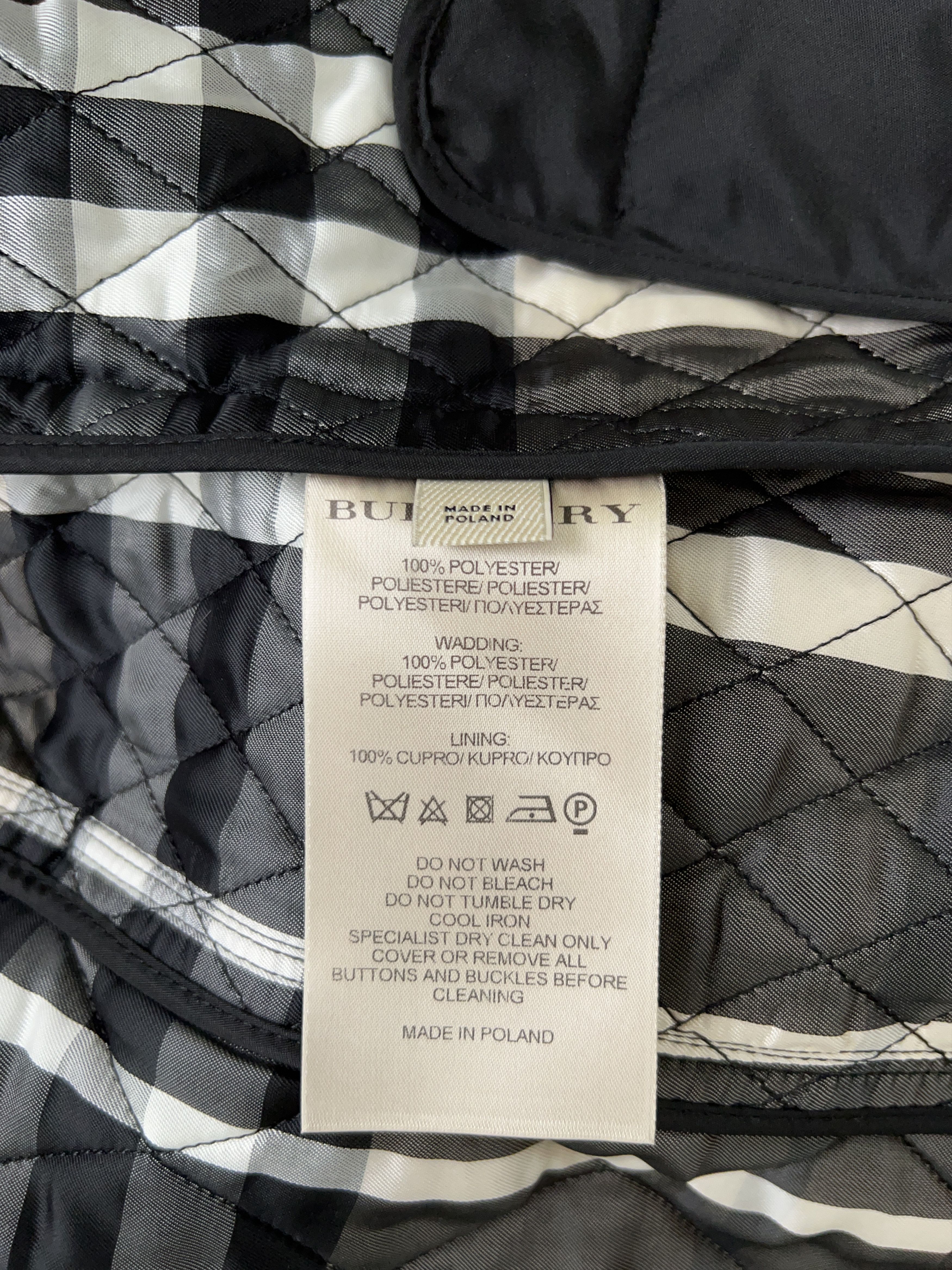 Burberry Womens Burberry Long Jacket Coat Quilted Black Size US 2 Size XS / US 0-2 / IT 36-38 - 8 Thumbnail