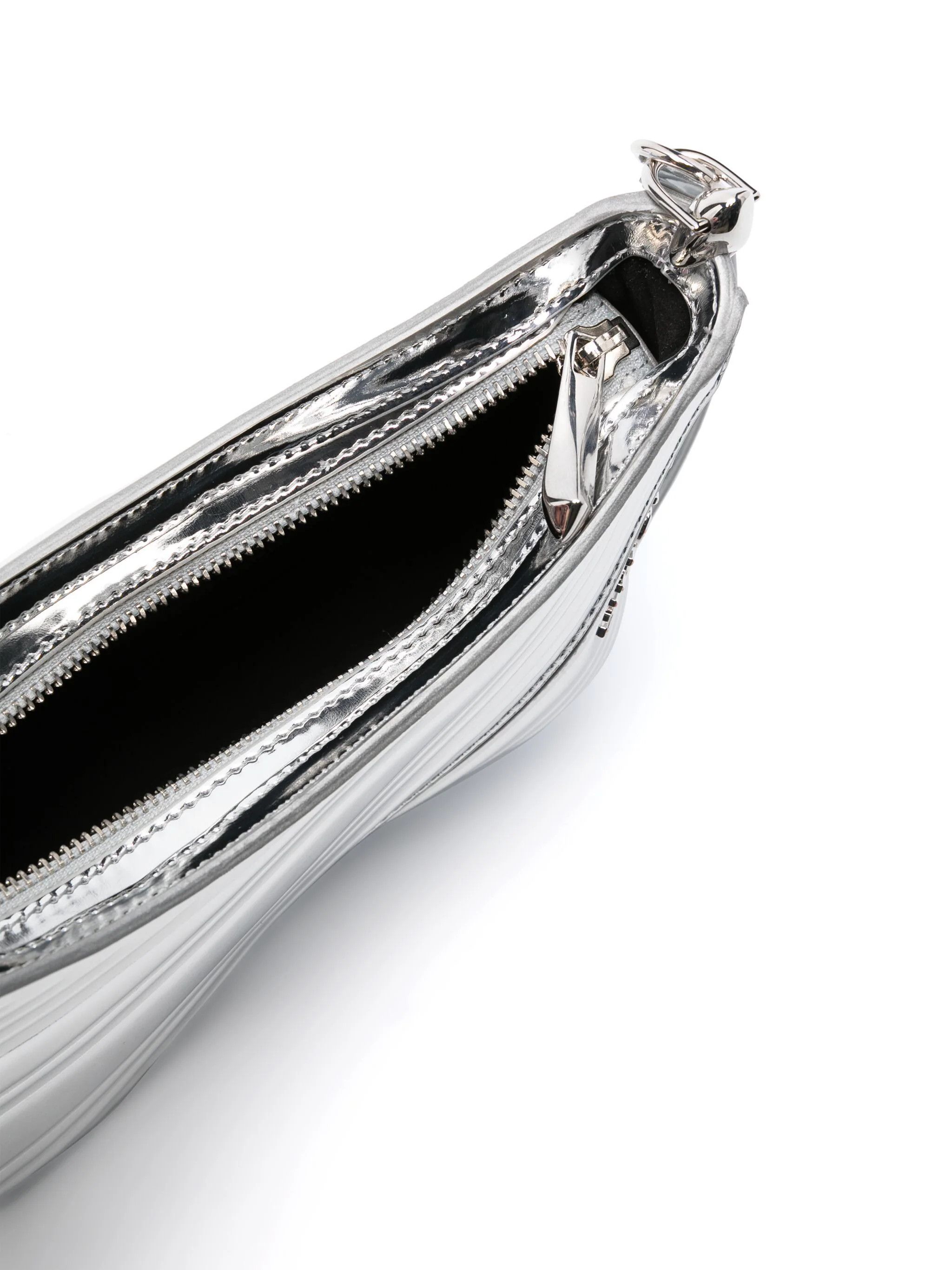 Mugler o1s22i1n1024 Size: OS / Small Spiral Curve 01 Bag in Silver Size ONE SIZE - 5 Thumbnail