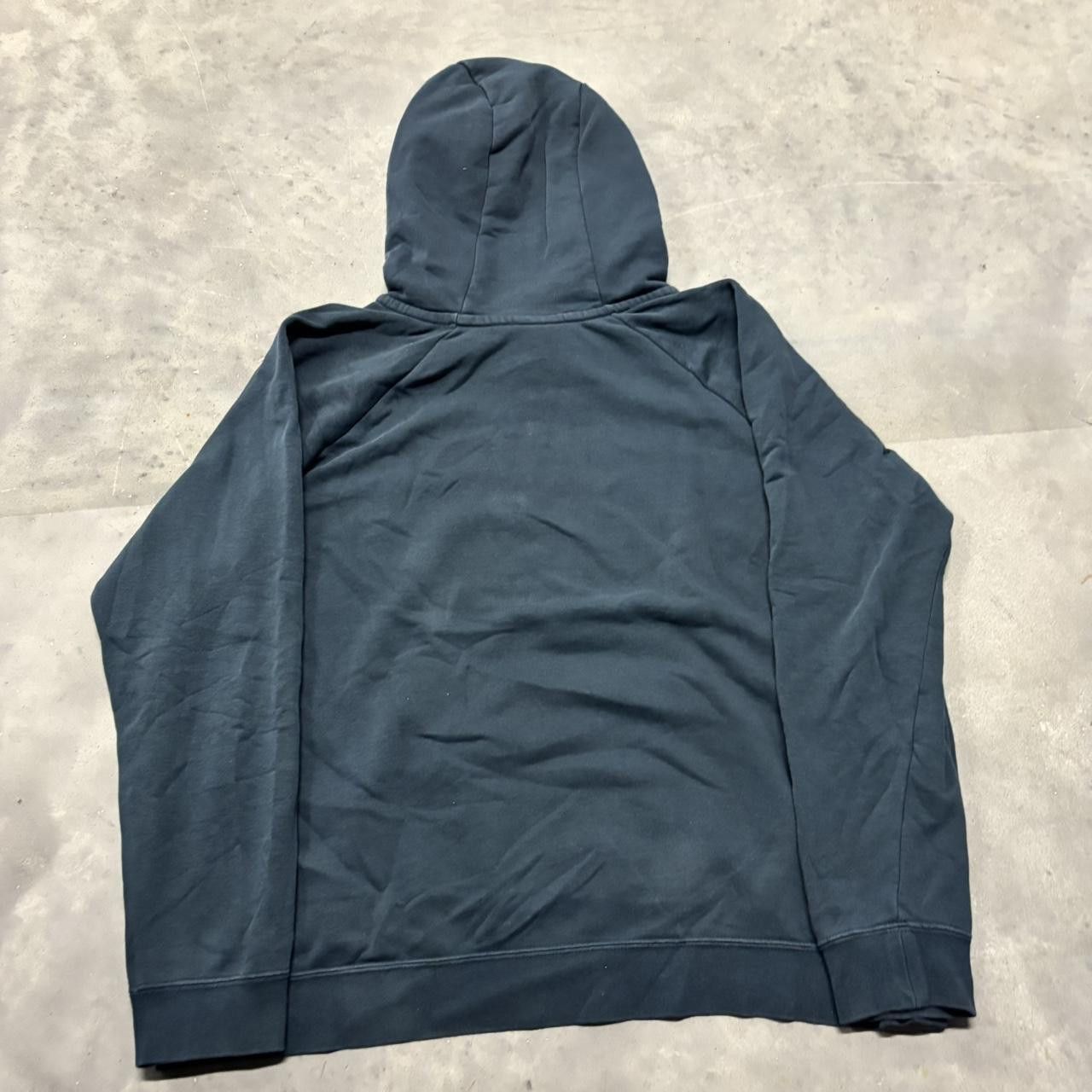 Nike × Vintage Crazy Vintage Y2K/2000s Navy Blue Boxy Nike Essential Streetwear Hoodie! Size US XL / EU 56 / 4 - 6 Thumbnail