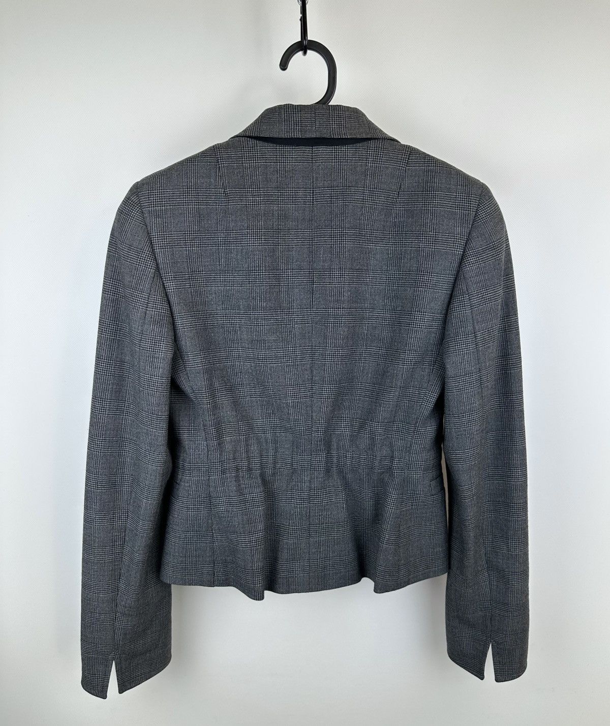 Akris Akris Punto Women's Gray Plaid Skirt Suit Set - US 4 / FR 36 Size S / US 4 / IT 40 - 6 Thumbnail