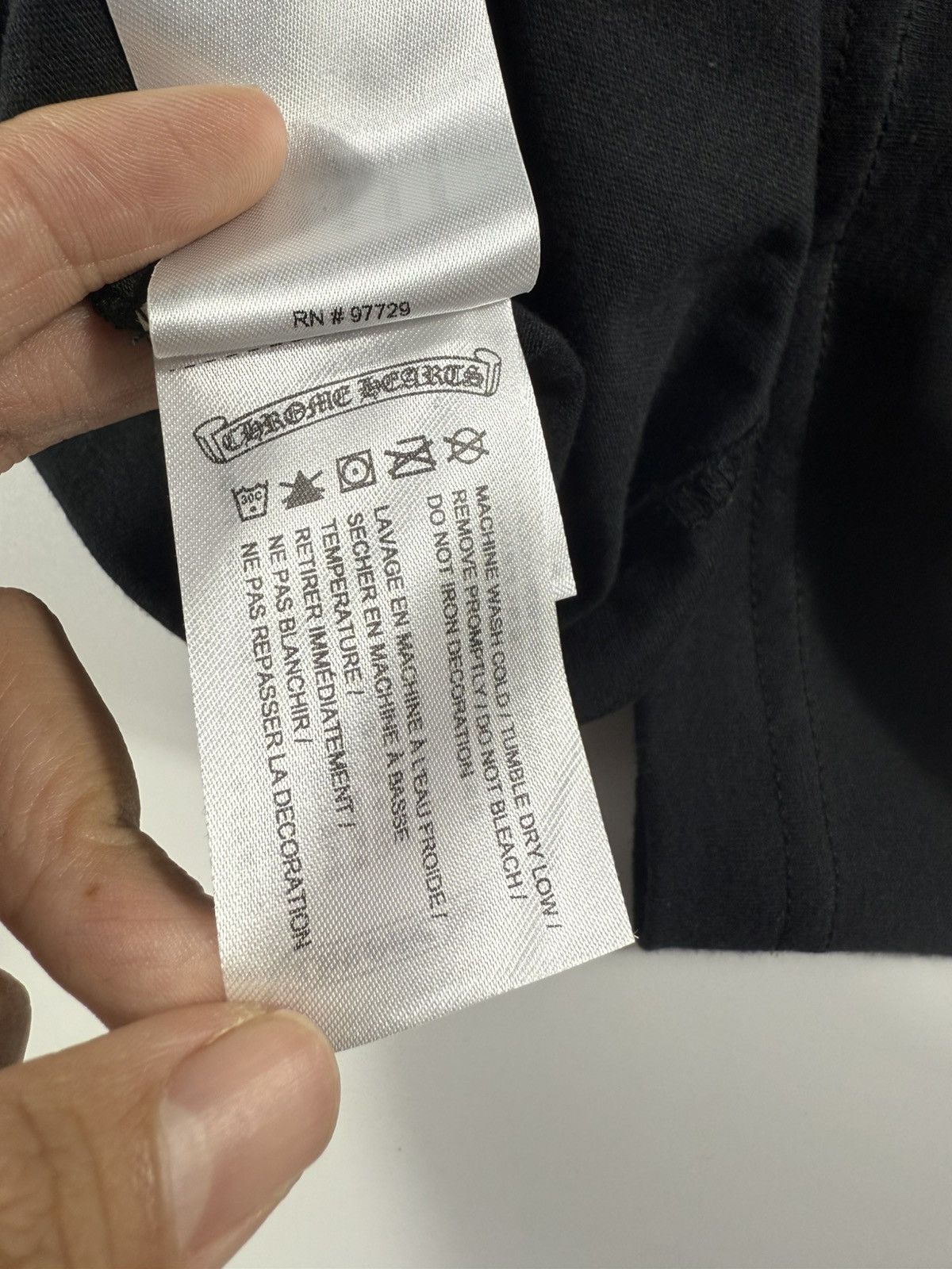 Chrome Hearts 🔥Chrome Hearts Black Gold Script Tee🔥 Size US L / EU 52-54 / 3 - 6 Thumbnail