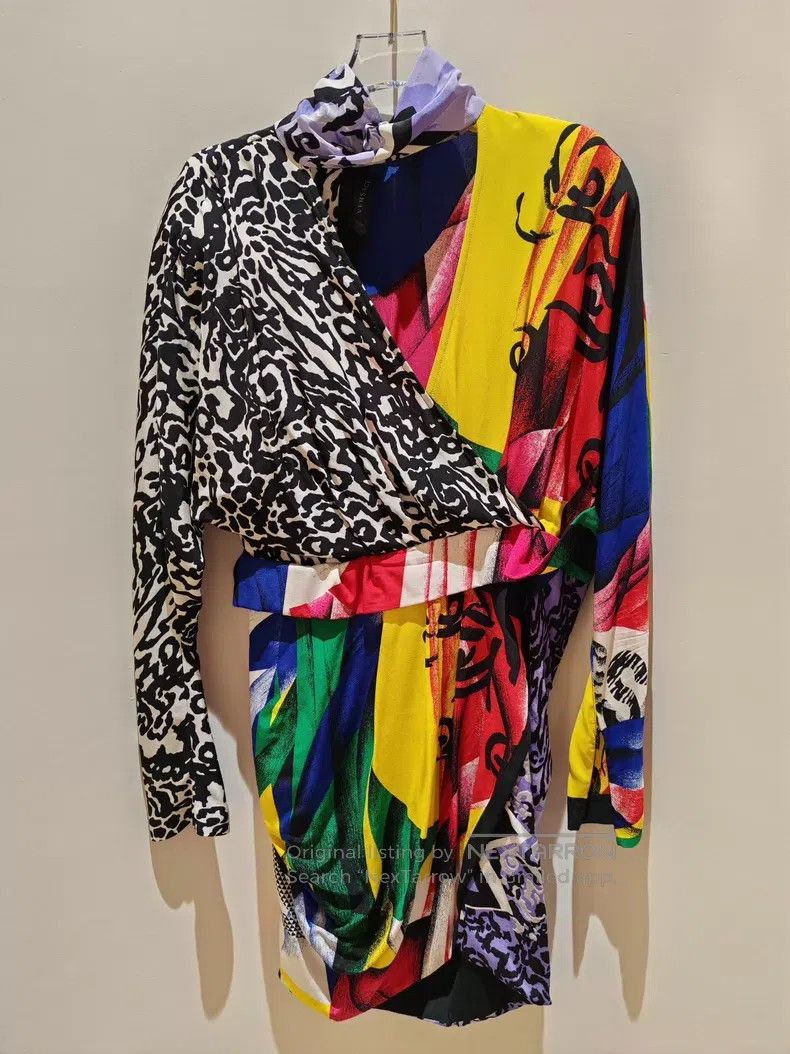 Versace Versace Stitched colorful dresses Size S / US 4 / IT 40 - 3 Thumbnail