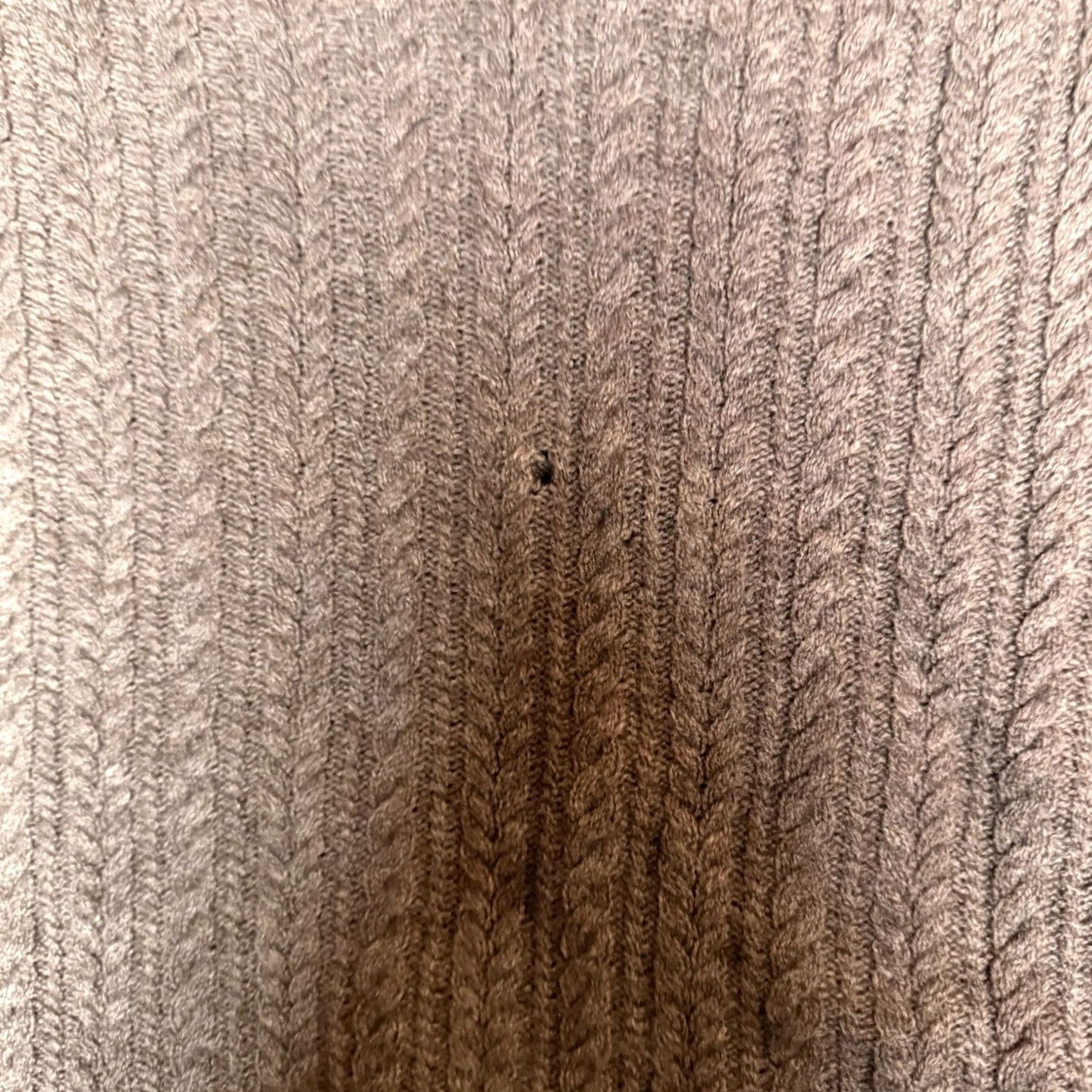 Vince Vince Sweater Womens Medium Brown Pullover Cable Knit V Neck Yak Wool Fisherman Vintage No Size M / US 6-8 / IT 42-44 - 4 Thumbnail