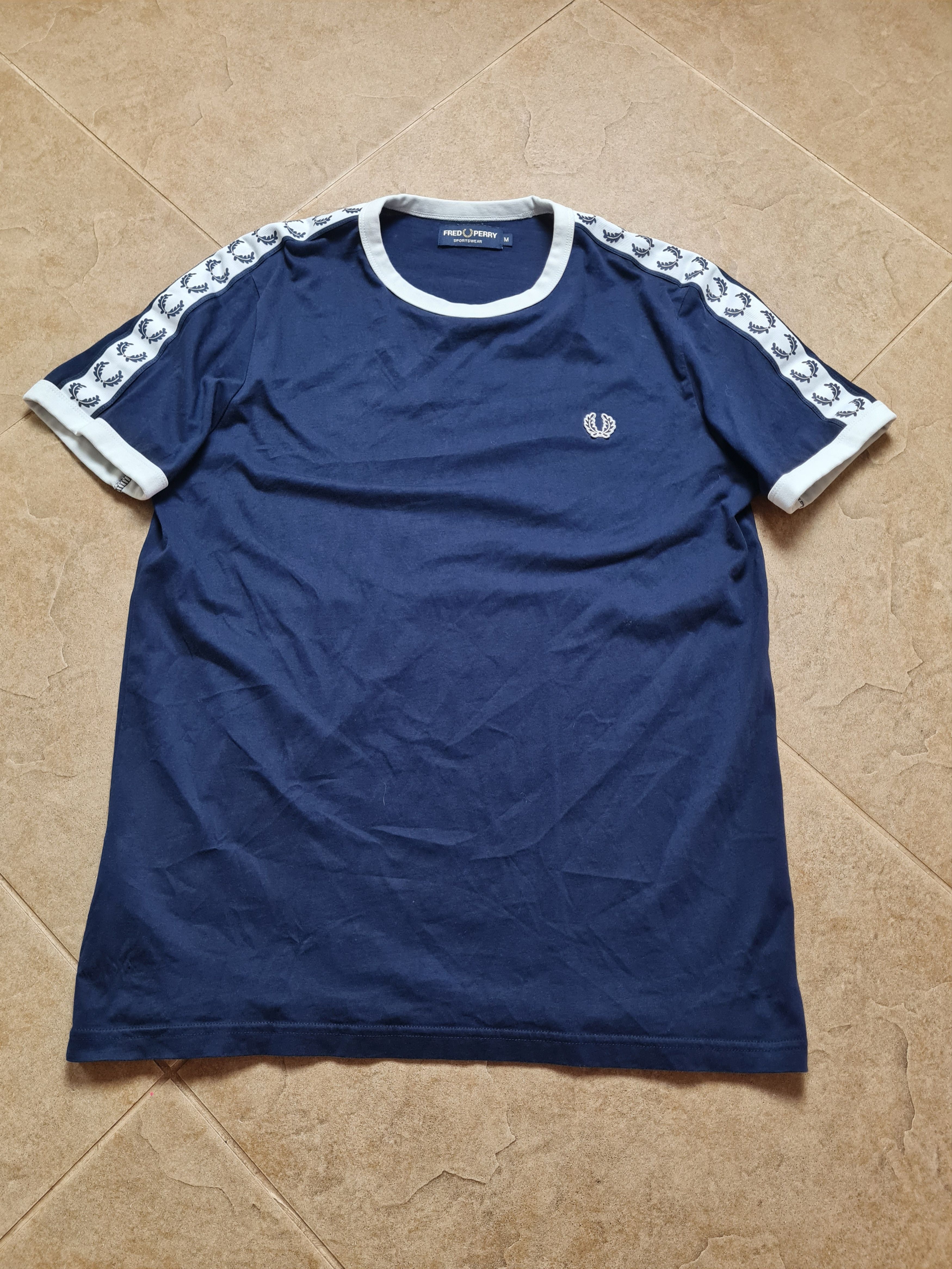 Fred Perry T-shirts Mens Fred Perry Ringer Blue White Size M Vintage Size US M / EU 48-50 / 2 - 3 Thumbnail