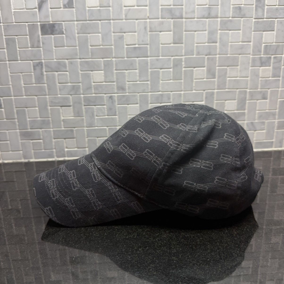 Balenciaga Balenciaga BB Monogram Cap Black Gray Logo Print Adjustable Size ONE SIZE - 3 Thumbnail