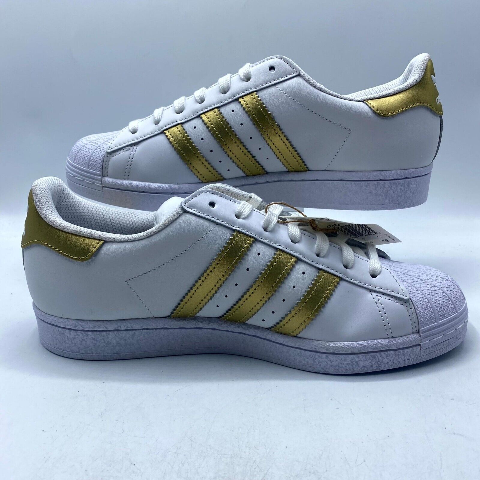 Adidas NEW Adidas Superstar Sneaker White Gold FX7483 Women's Size US 8 / IT 38 - 3 Thumbnail