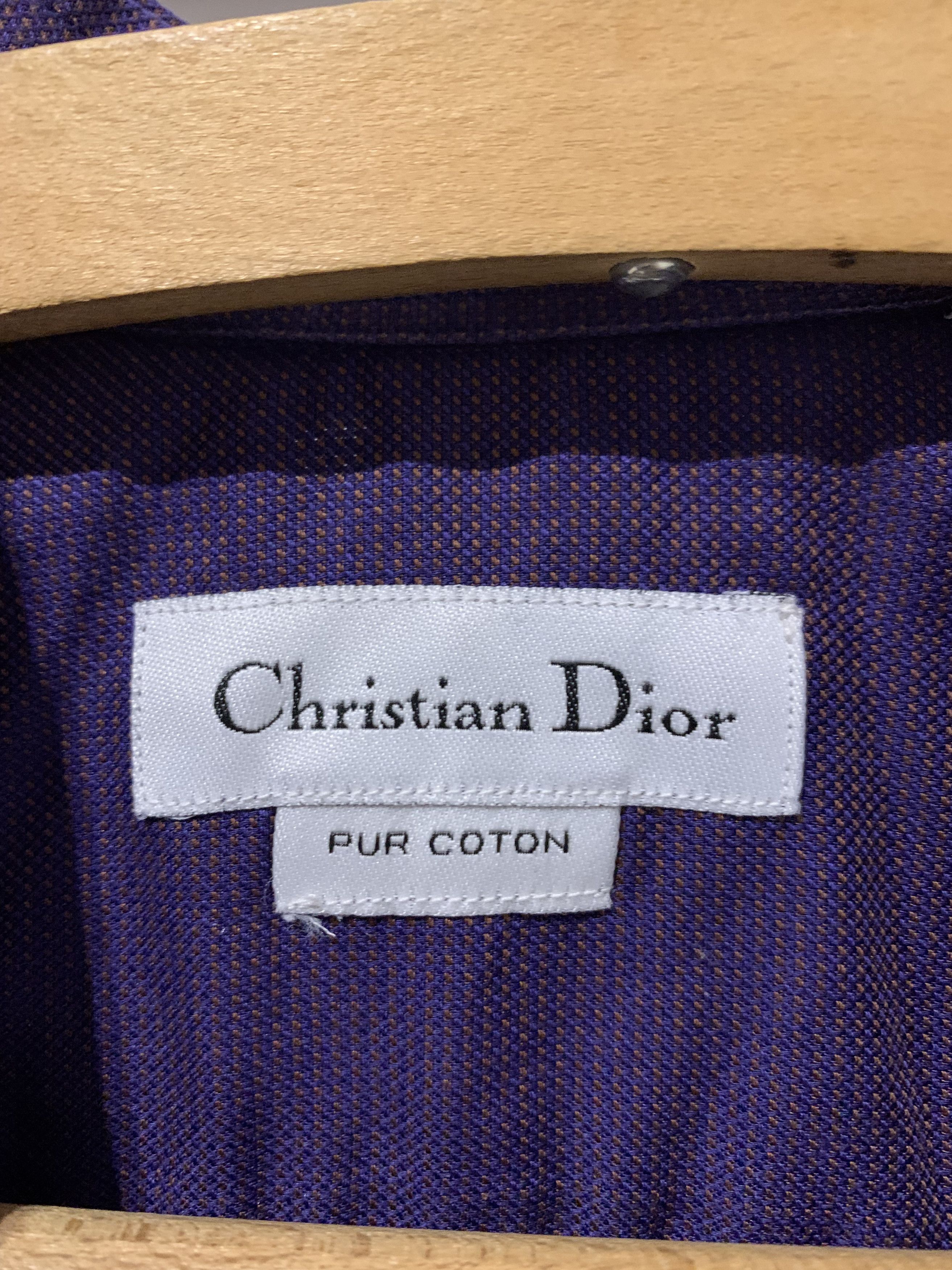 Dior Christian Dior button up shirt purple Size US L / EU 52-54 / 3 - 2 Thumbnail